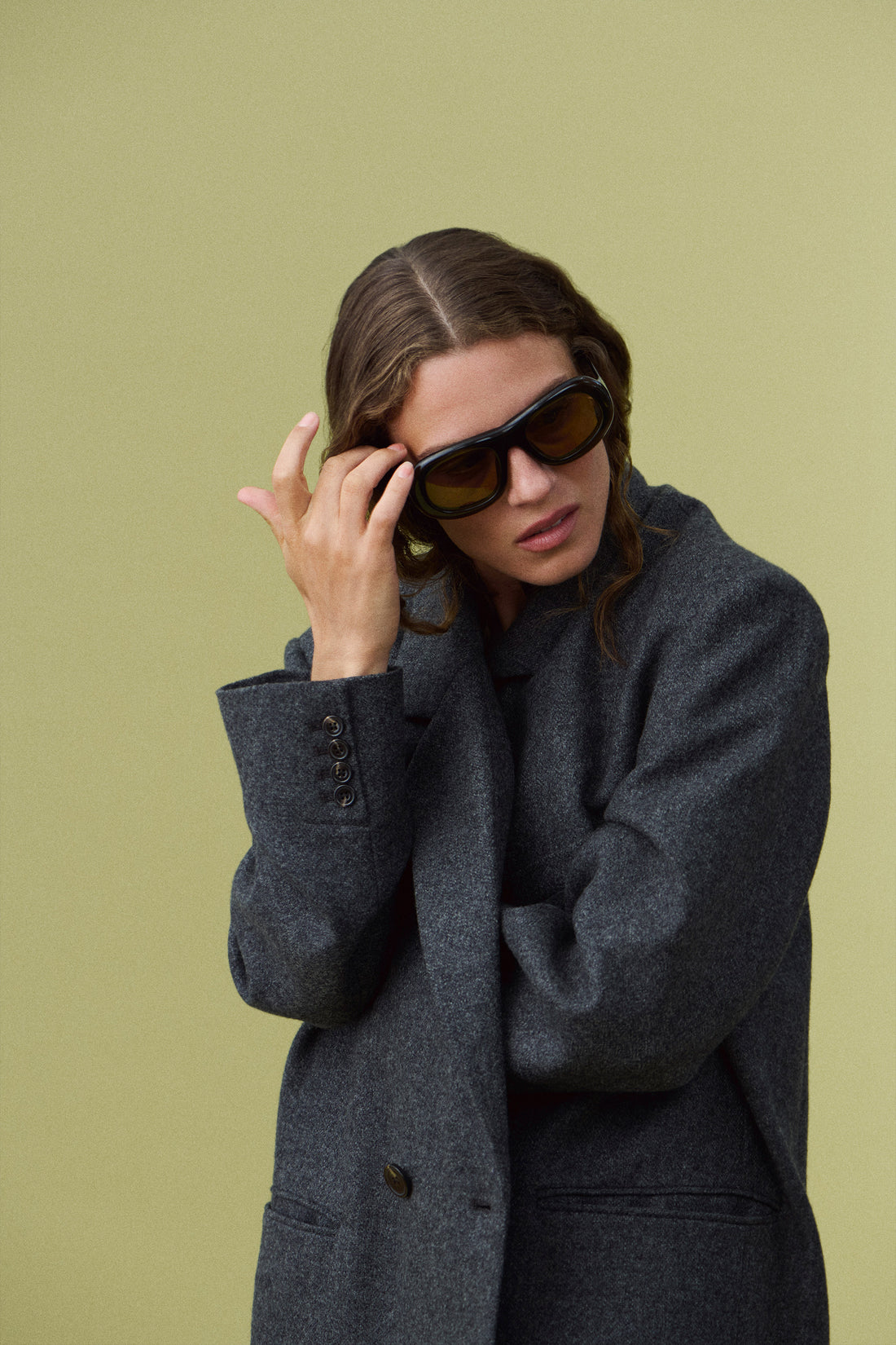 Lee Sunglasses Anthracite Grey Women - Main Image