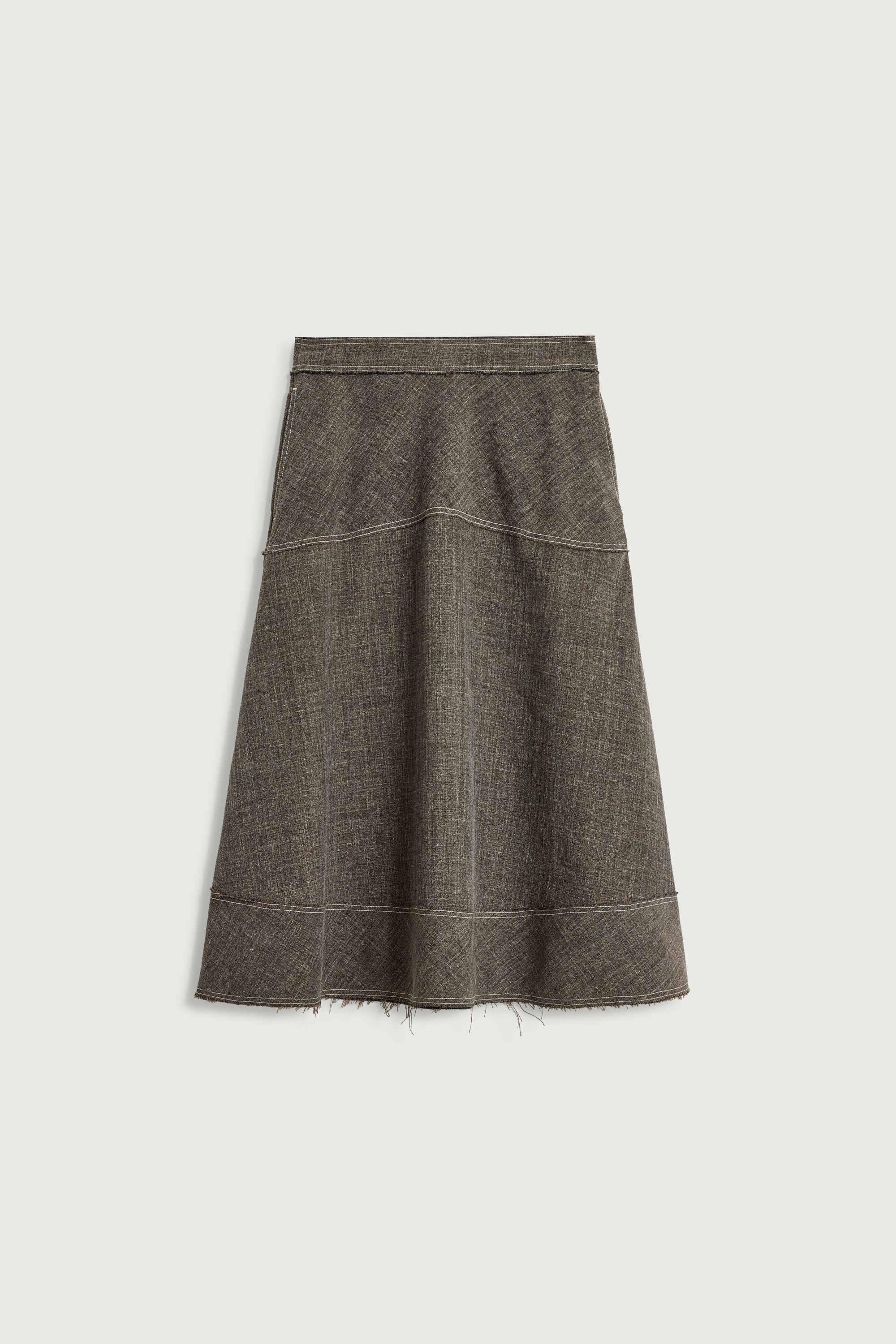 Skirt JANELLE Brown Heathered