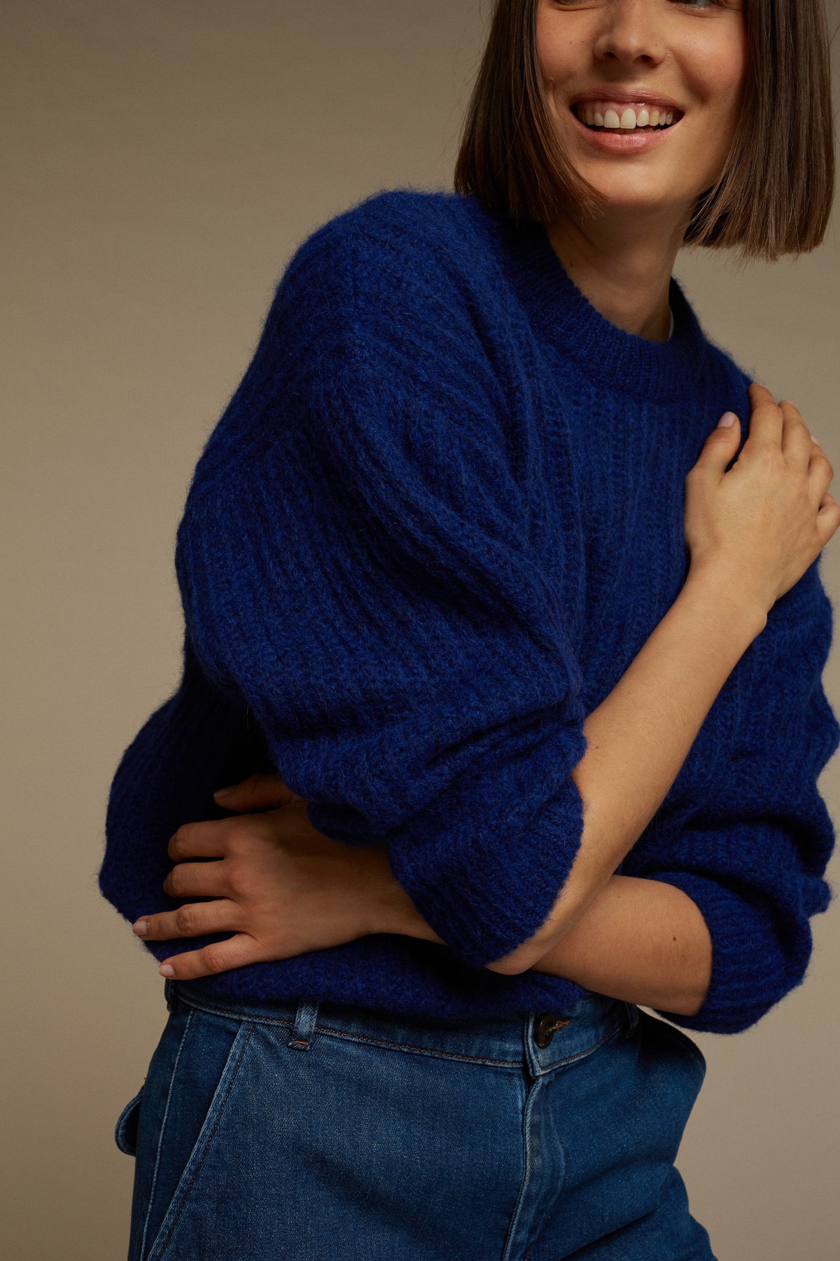 PULL GINETTE ÉCRU CHINÉ vue 4