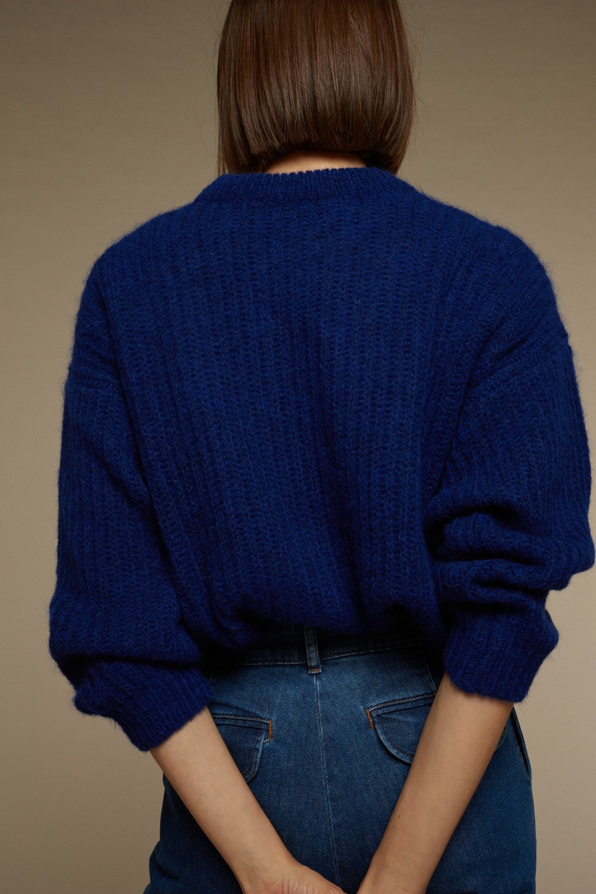 PULL GINETTE ÉCRU CHINÉ vue 5