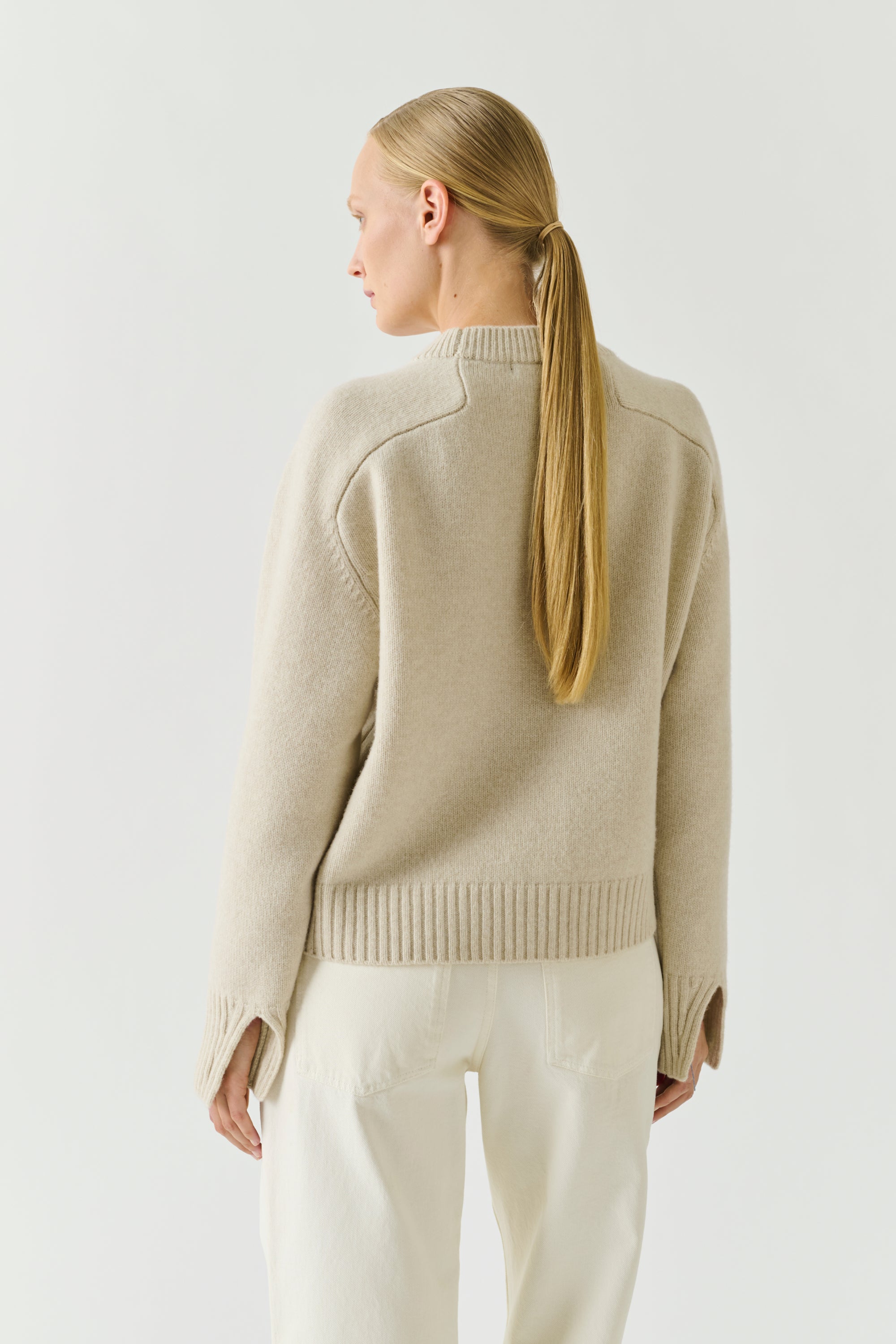 Sweater WILL Ecru Heathered