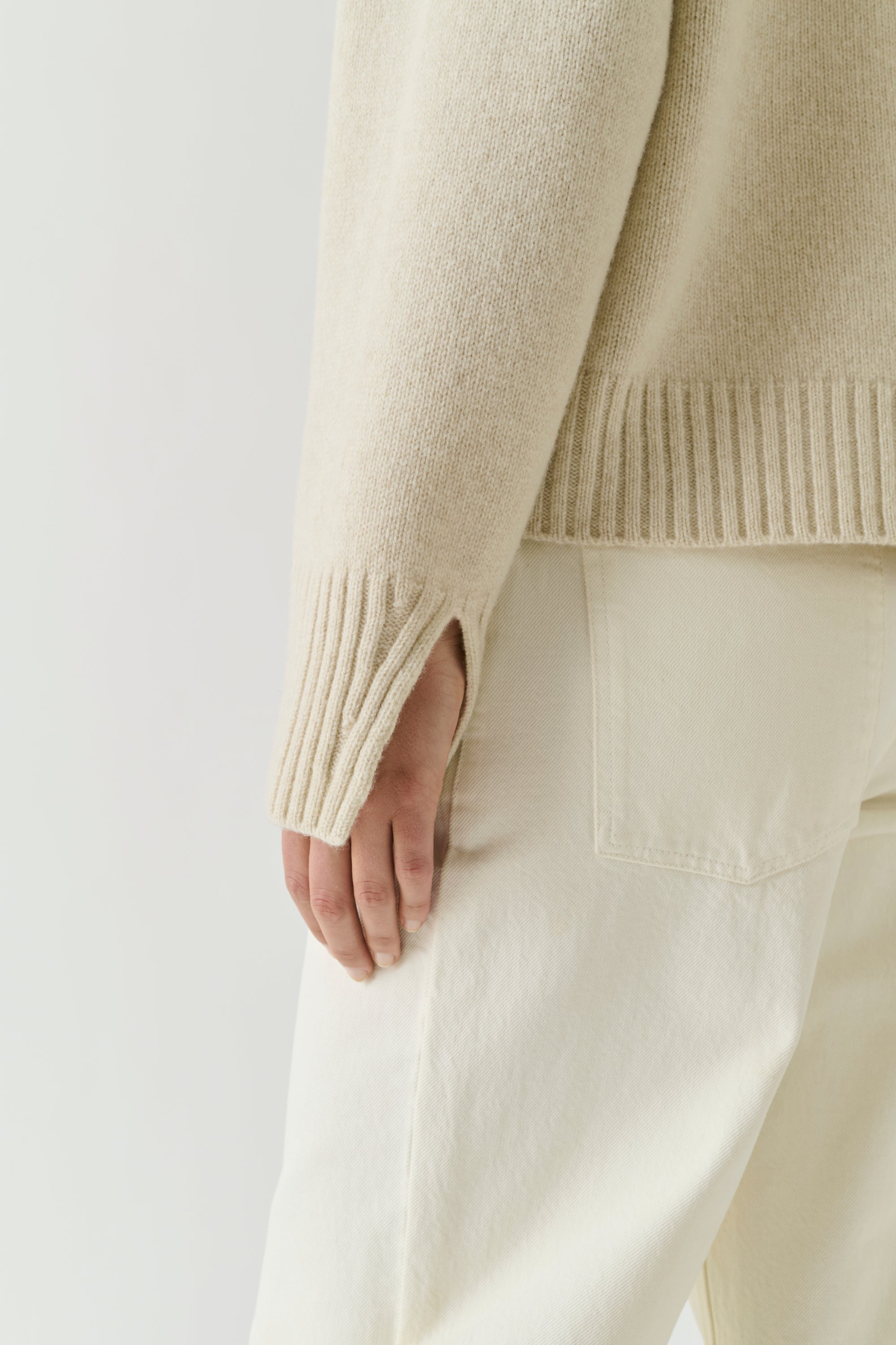 Sweater WILL Ecru Heathered