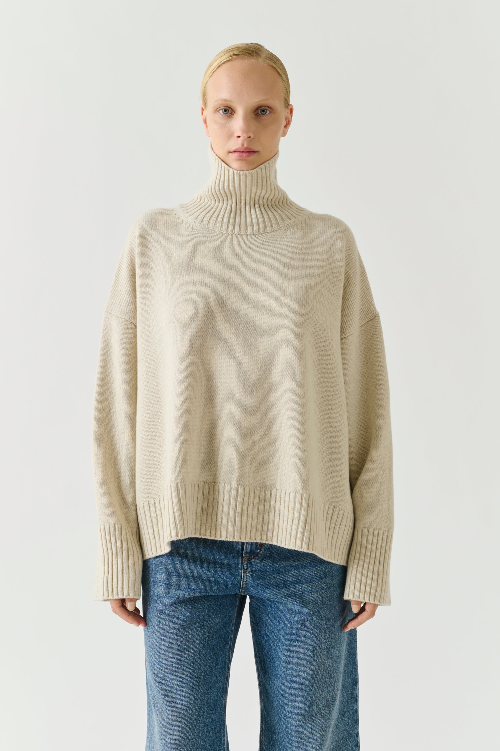 Sweater WILLIAM Ecru Heathered