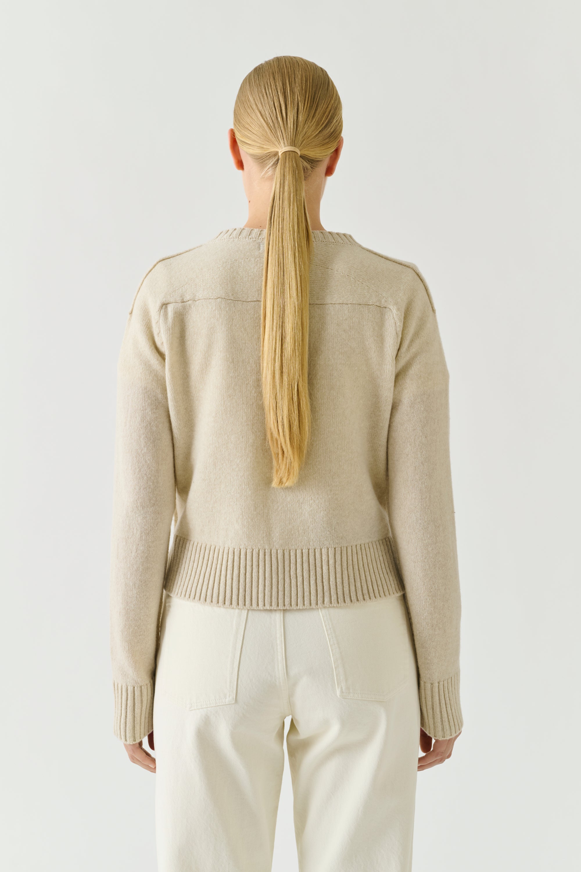 Cardigan VIRGINIA Ecru Heathered