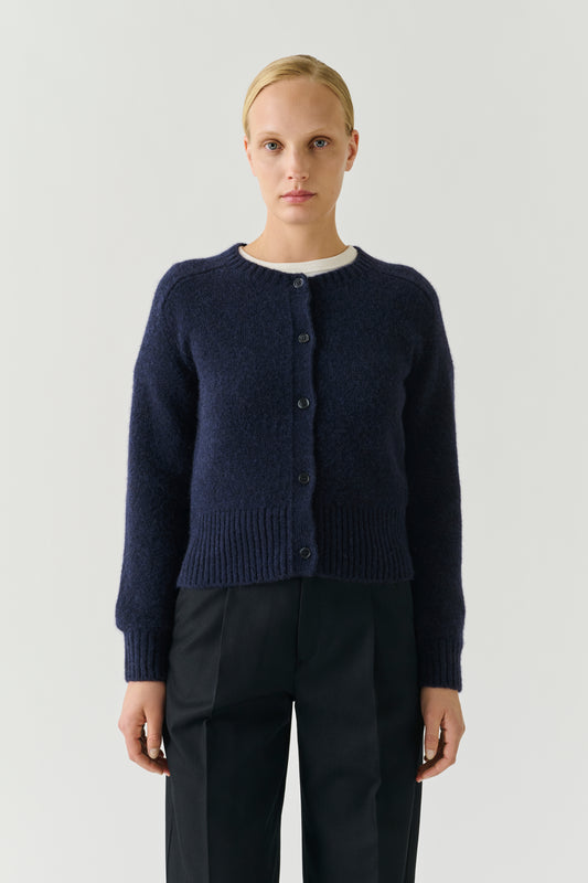 Cardigan Lyne - Navy - Laine - Femme
