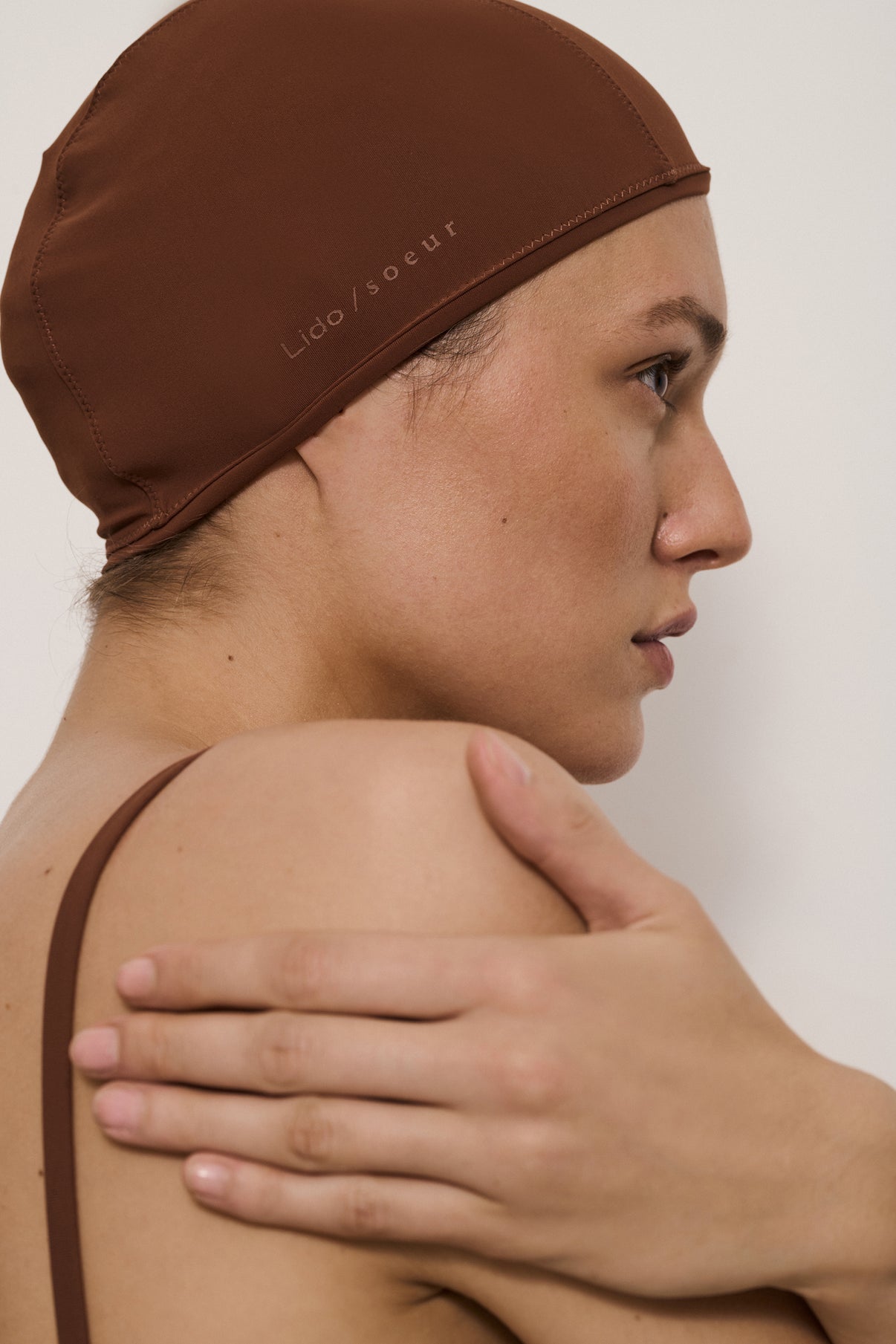 BONNET DE BAIN LA CUFFIA MARRON vue 1