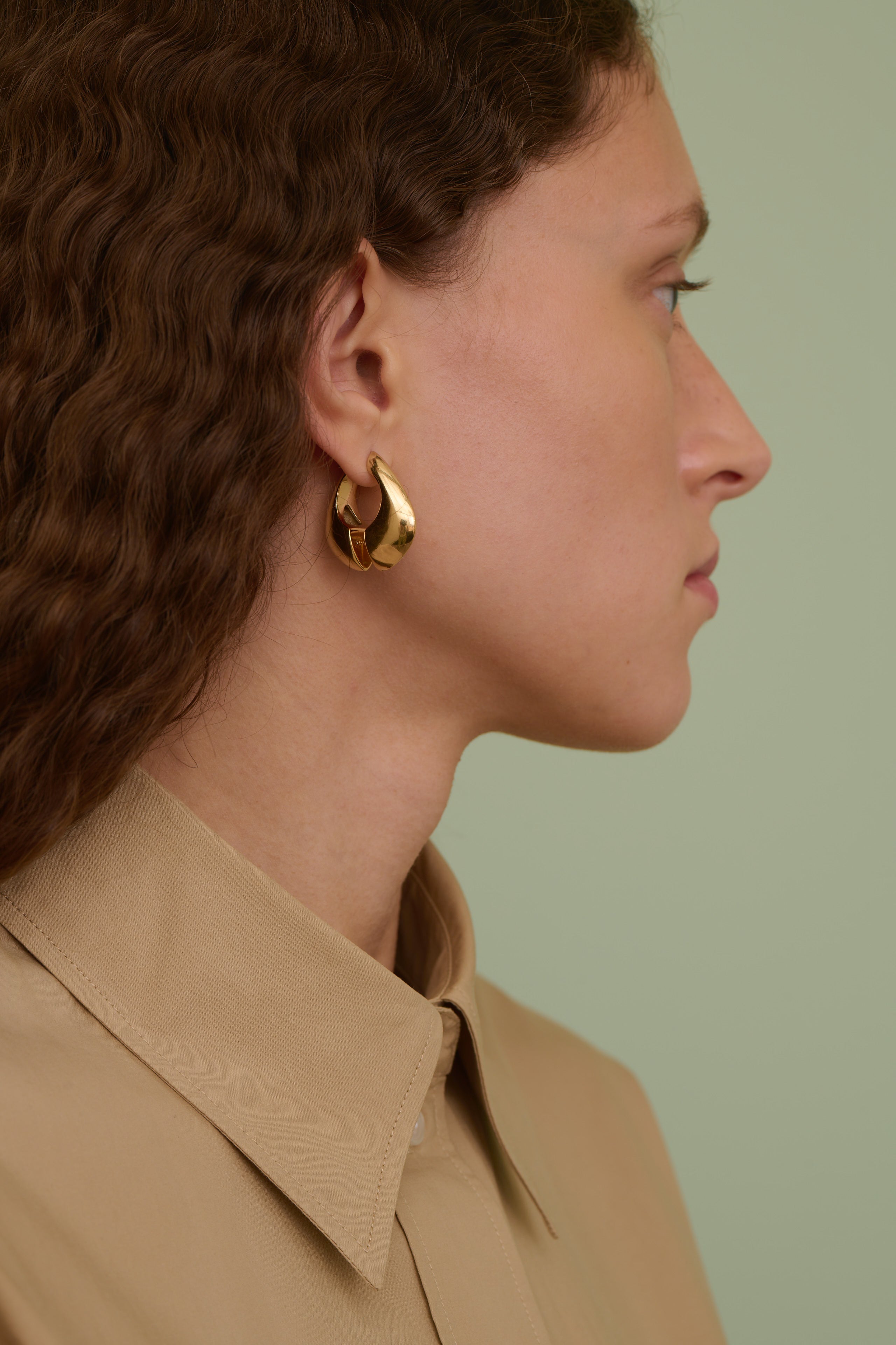 Earrings MAXI Gold-Tone