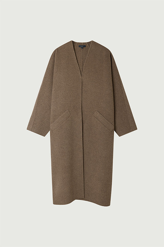 Harrow Coat - Taupe - Double-Sided Wool - Woman