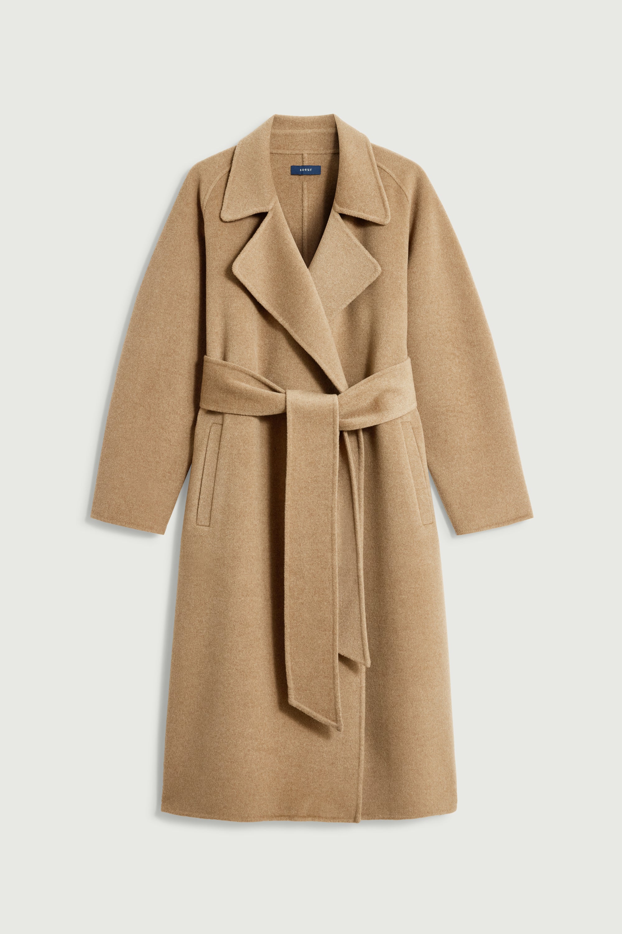 Coat HARVARD Camel Heathered