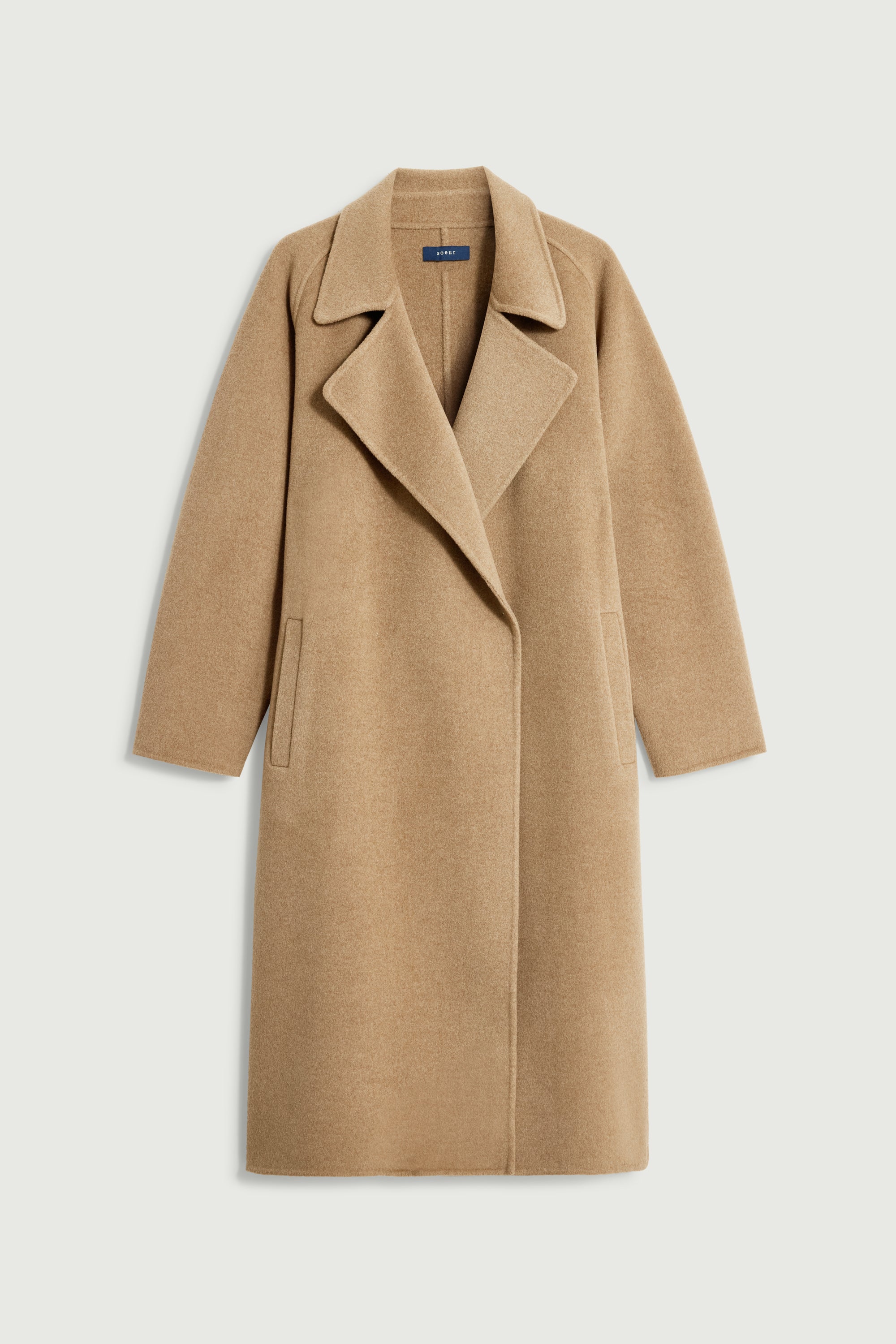 Coat HARVARD Camel Heathered