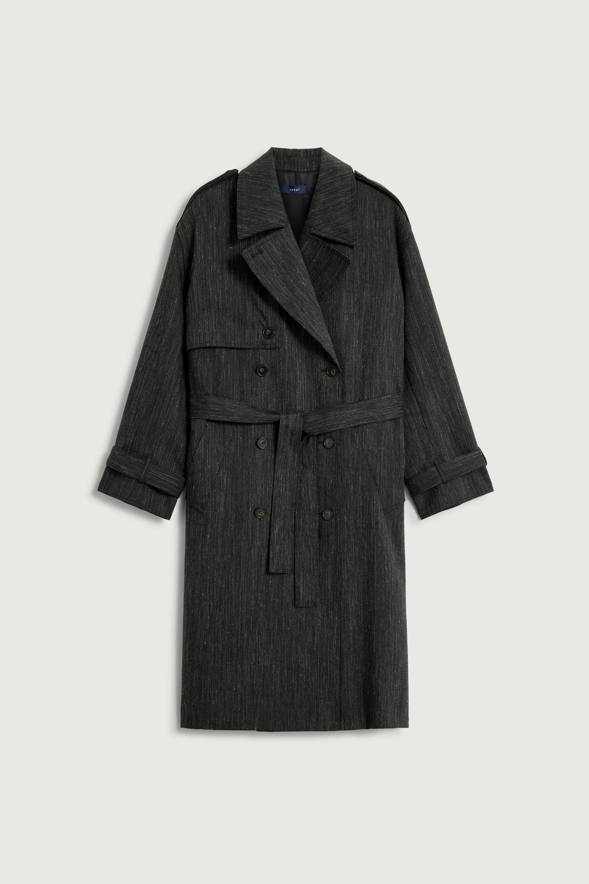 Trench Coat JOURDAIN Charcoal Gray