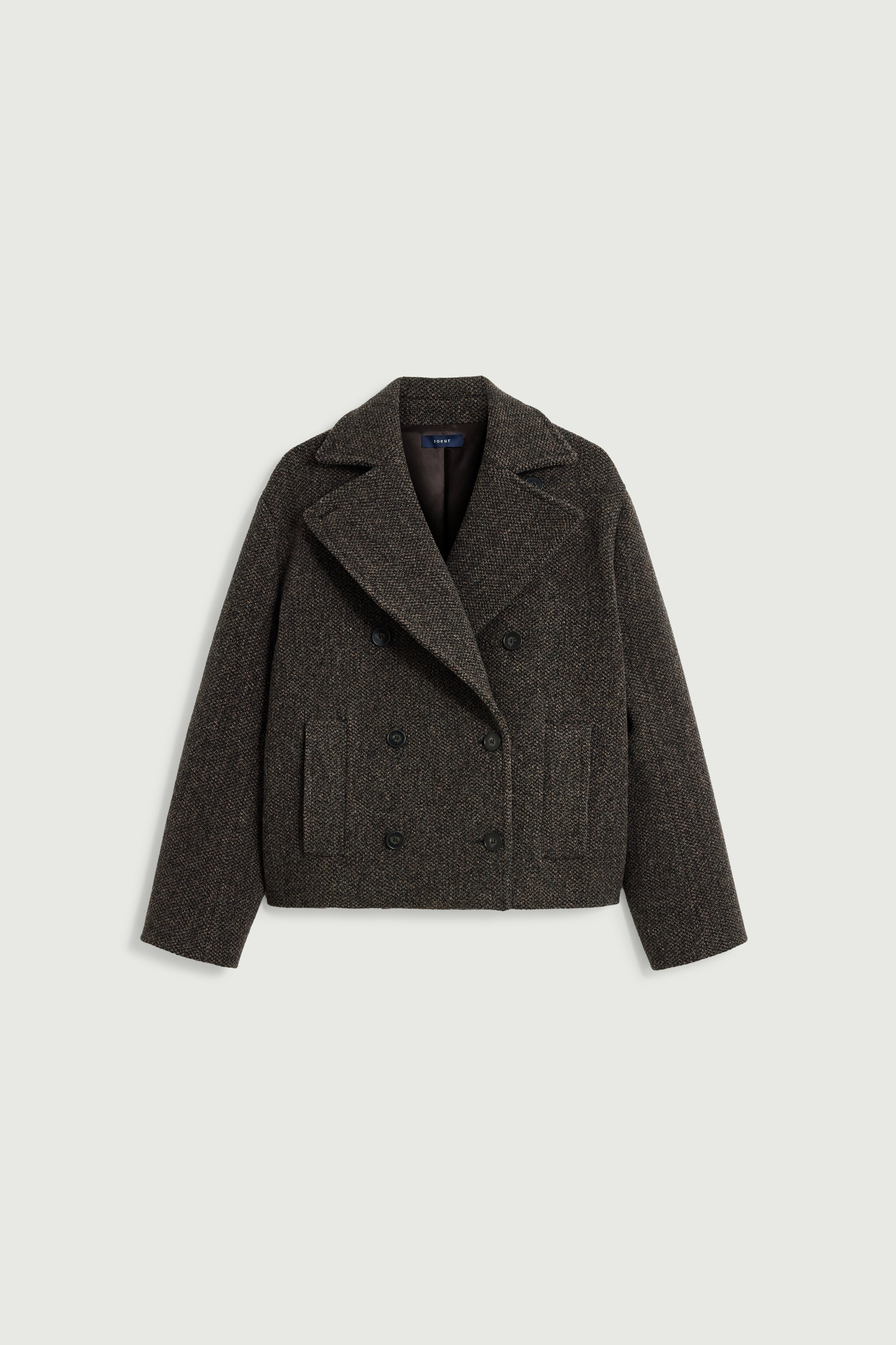 Coat JOSEPH Brown/Black