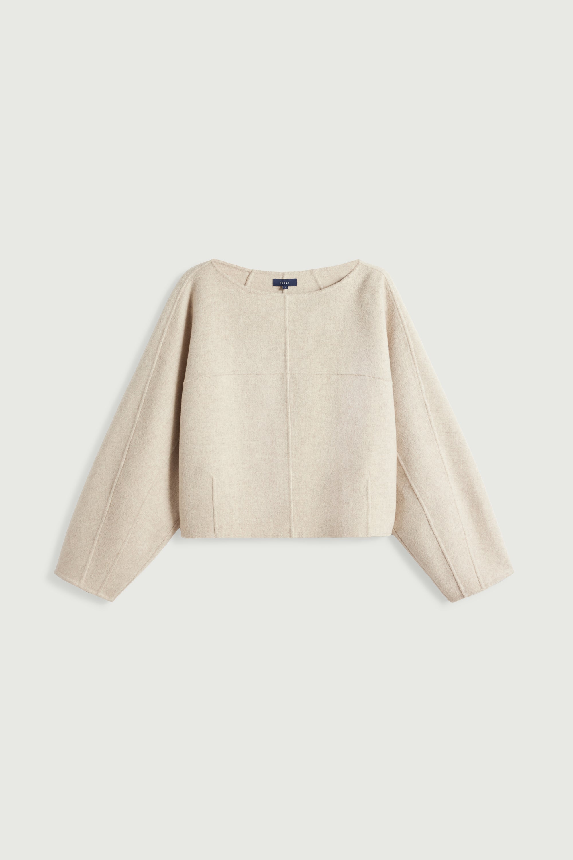 PULL HORA ÉCRU/GRIS