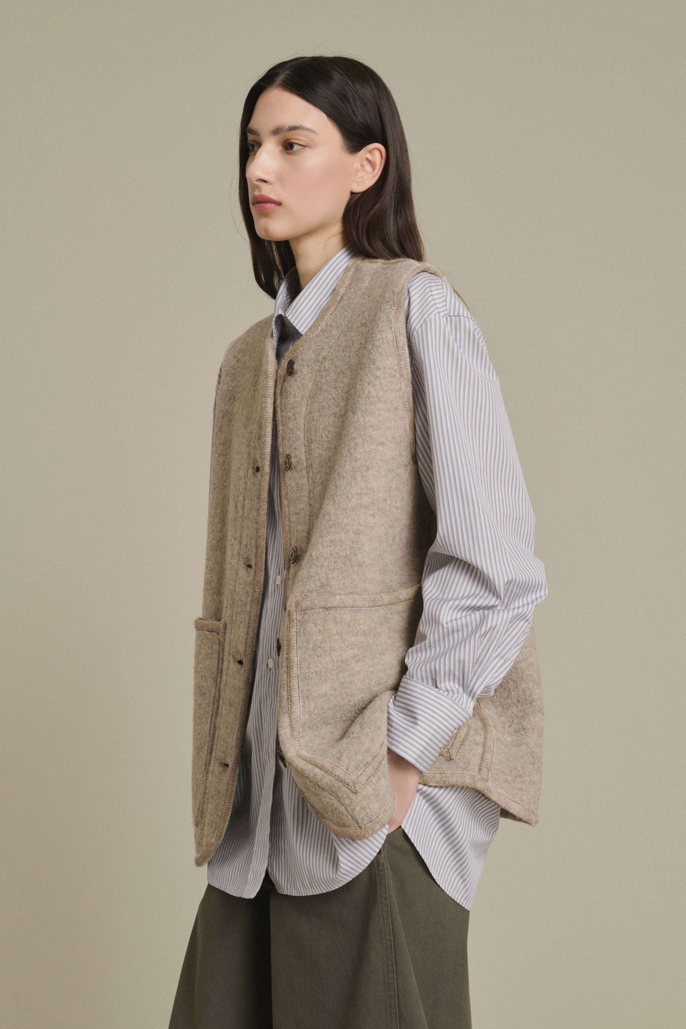 Jacket CHICAGO Beige/Gray