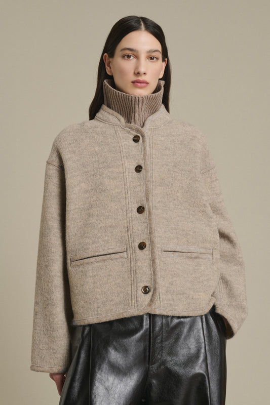 JACKET OLYMPE BEIGE/GREY