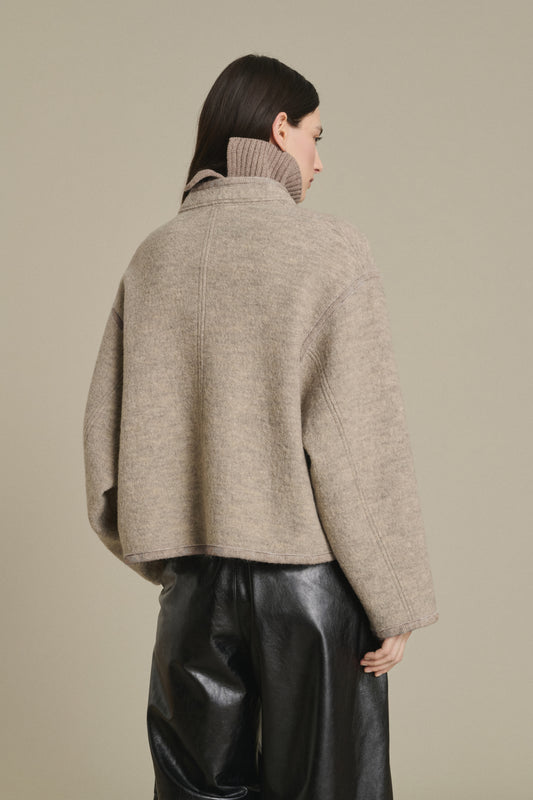 JACKET OLYMPE BEIGE/GREY