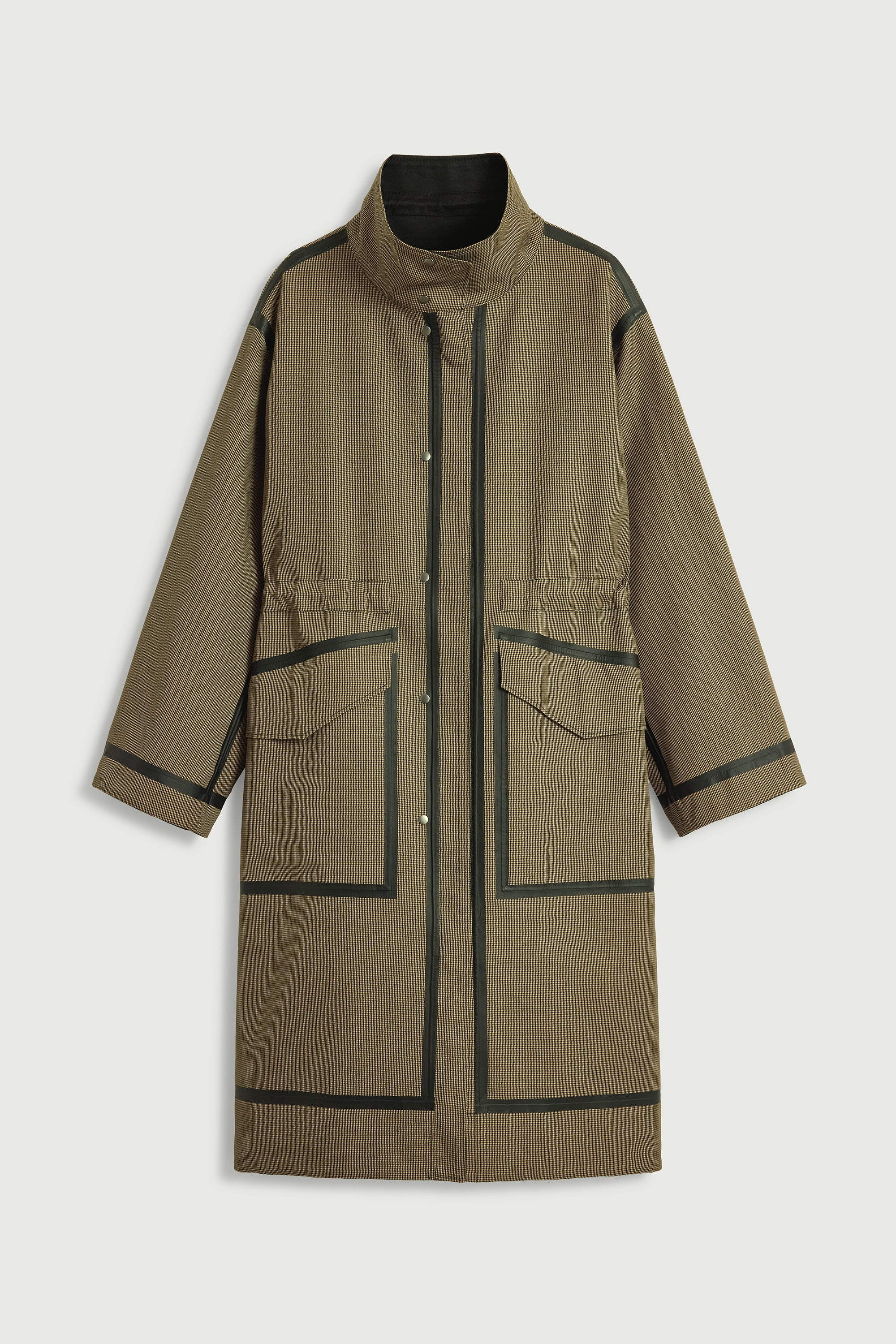 Coat LUCE Black/Beige