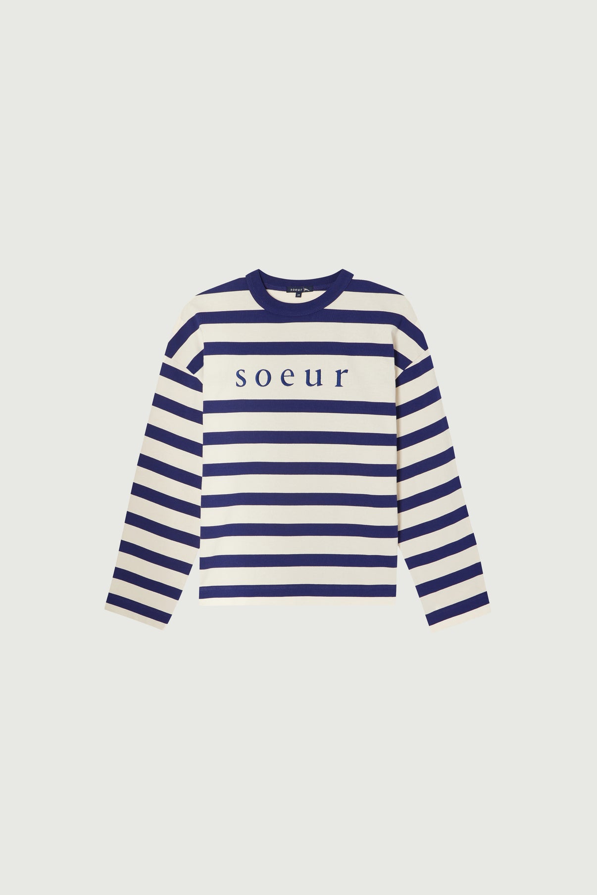 Archie T-Shirt - Off-White/Marine - Cotton - Woman