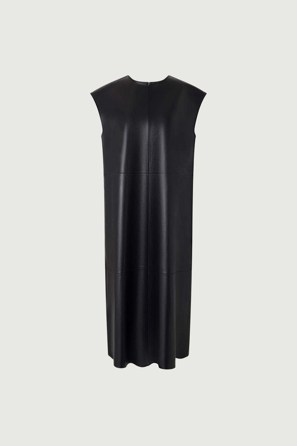 Sofia Dress - Black Lambskin Minimal