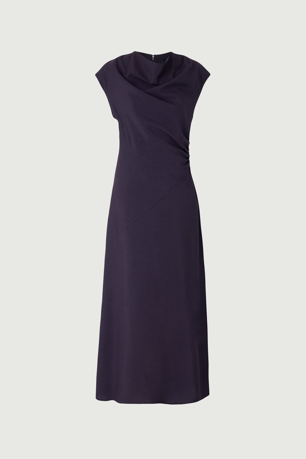 sachin and babi light blue dress Eugenie Satin Dress in Noir