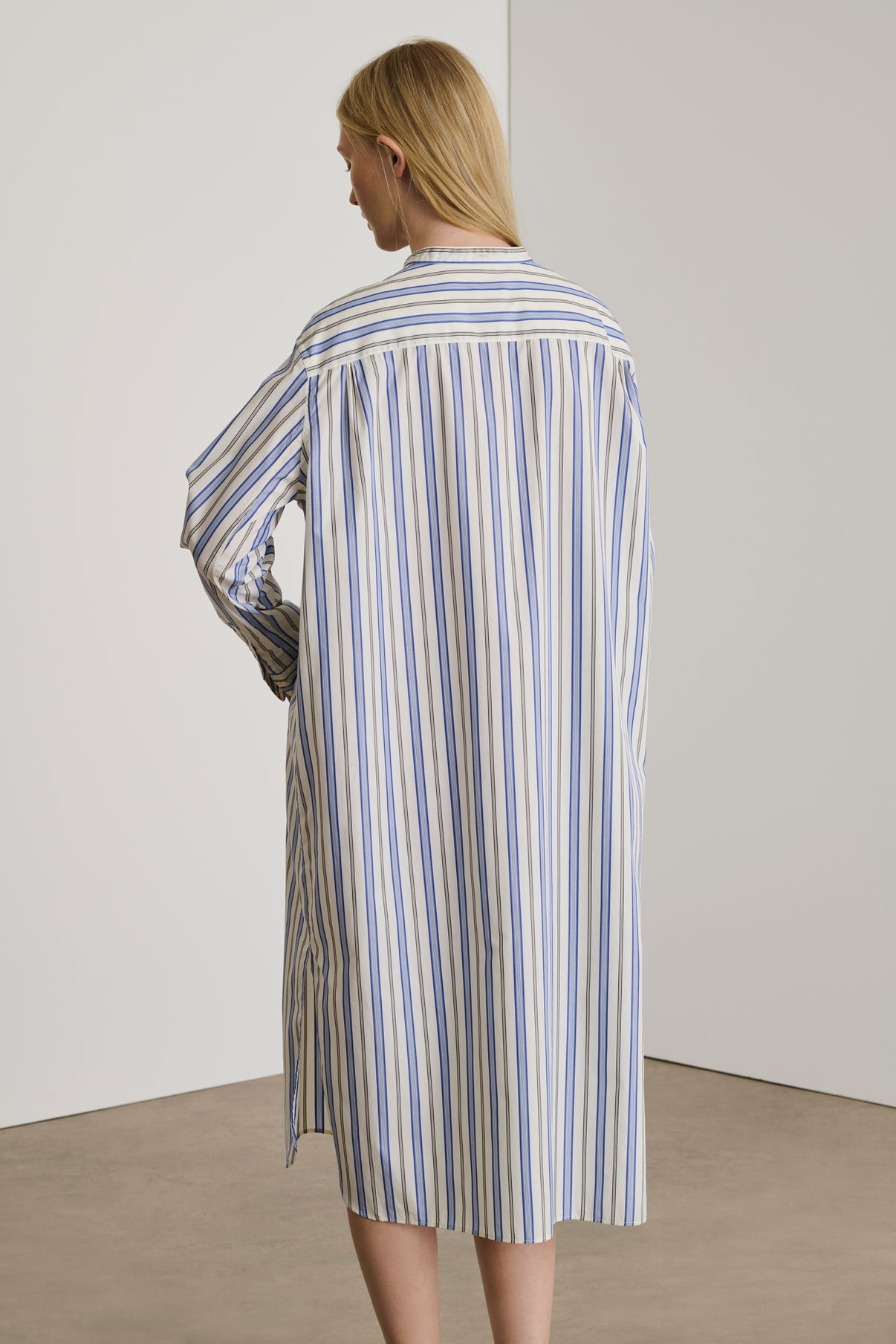 Robe Dolores - Bleu/Blanc - Coton - Femme vue 2