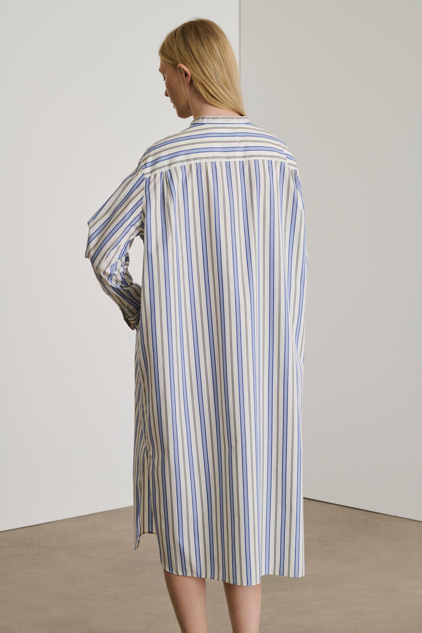 Robe Dolores - Bleu/Blanc - Coton - Femme