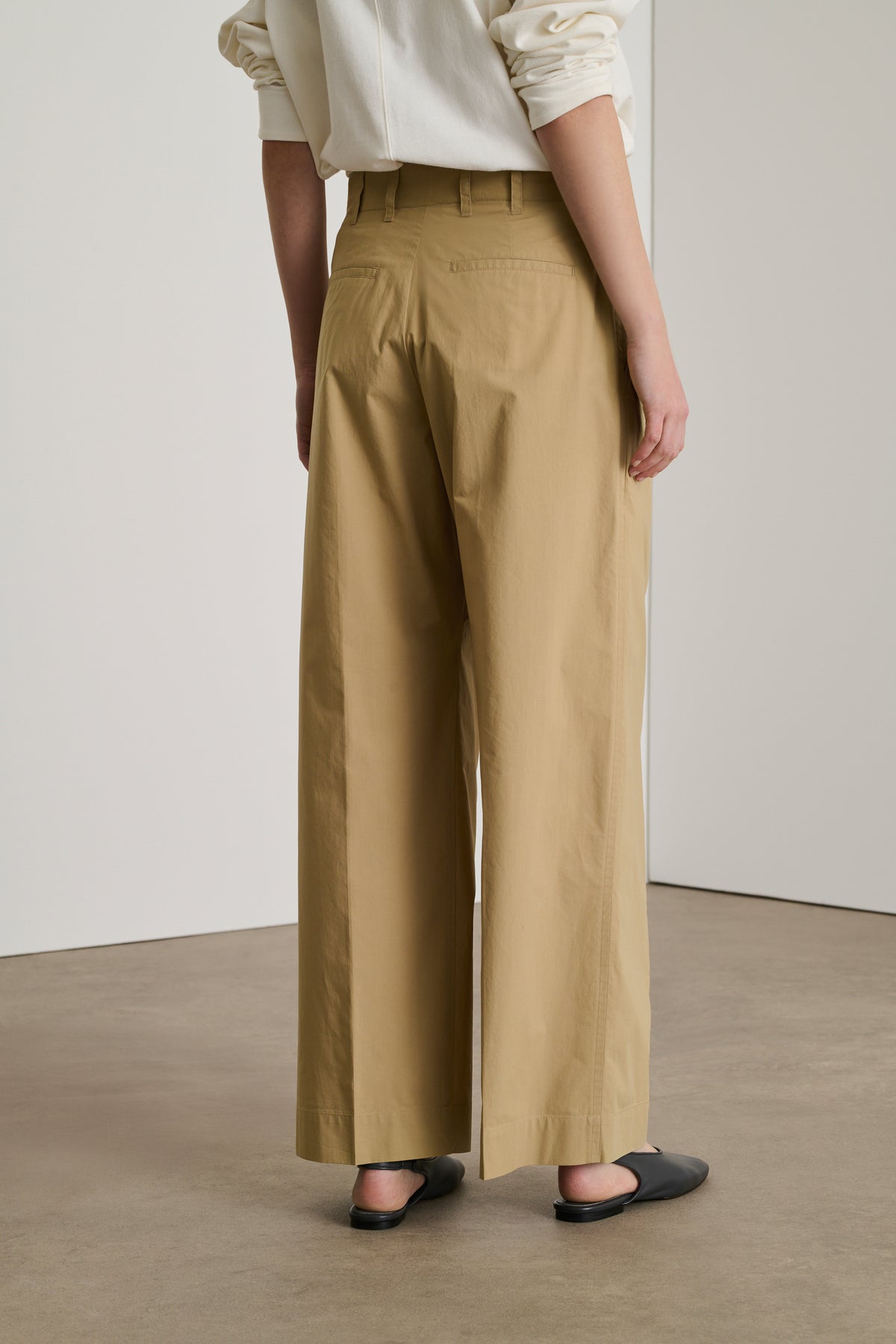 Pantalon Devy - Beige Foncé - Coton - Femme vue 4