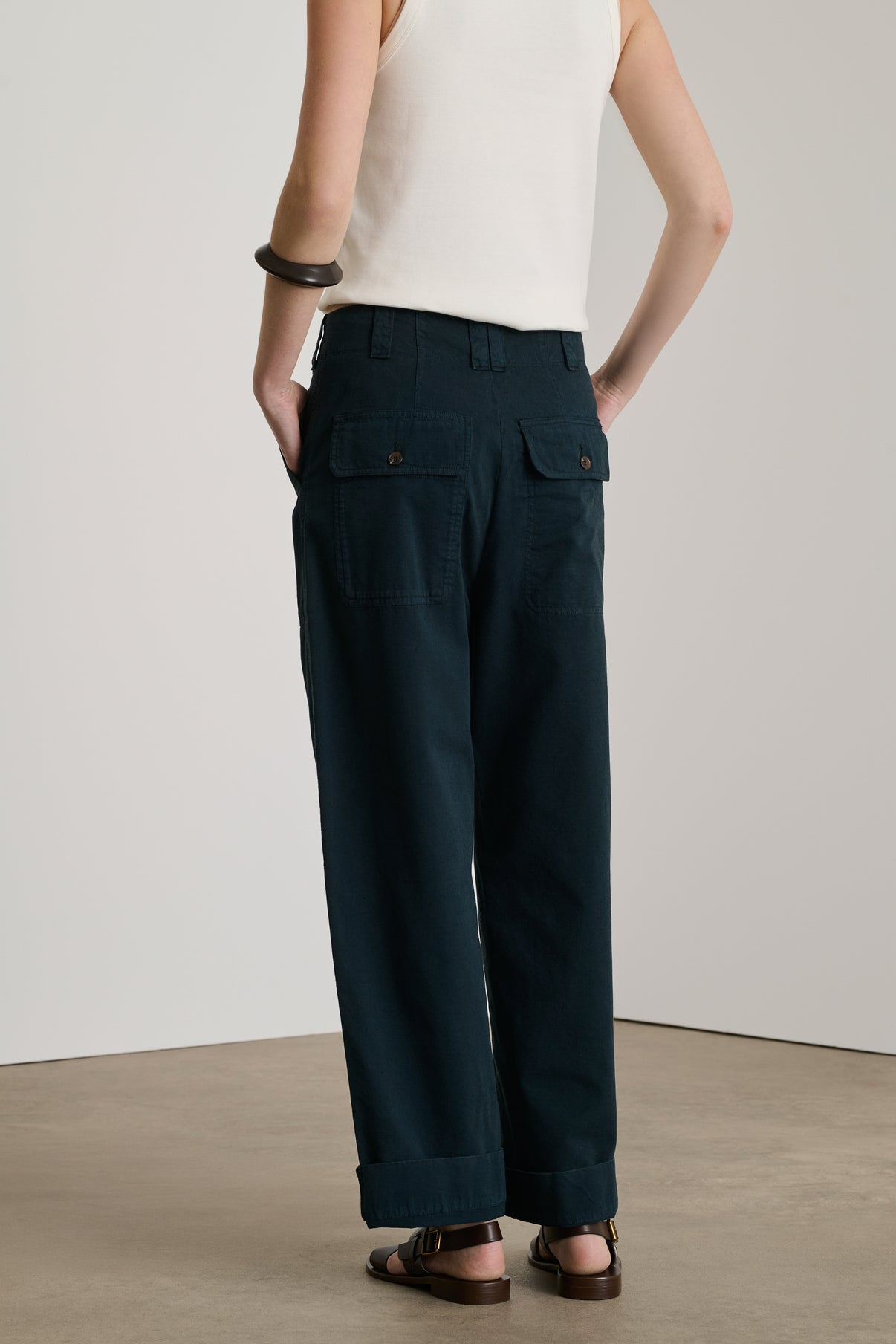 Pantalon Darryl - Ardoise Foncée - Coton - Femme vue 3