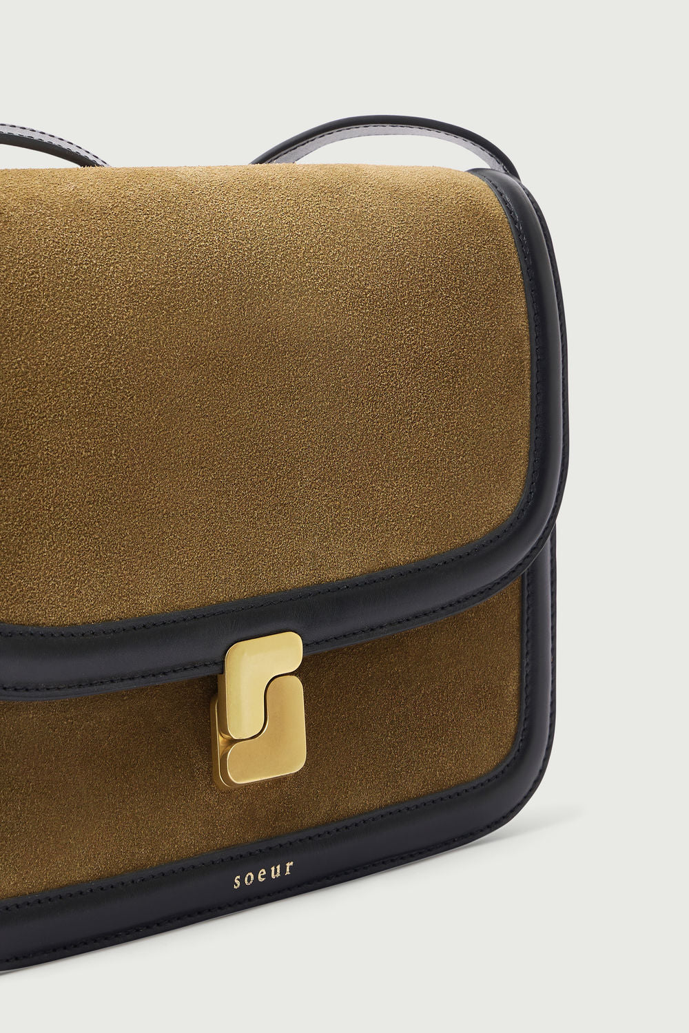 Sac Bellissima Maxi - Bronze/Noir - Cuir - Femme vue 4