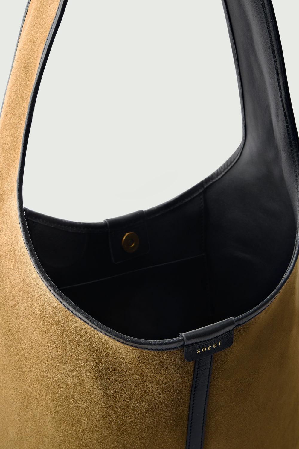 Cabas Delice - Bronze/Noir - Cuir - Femme