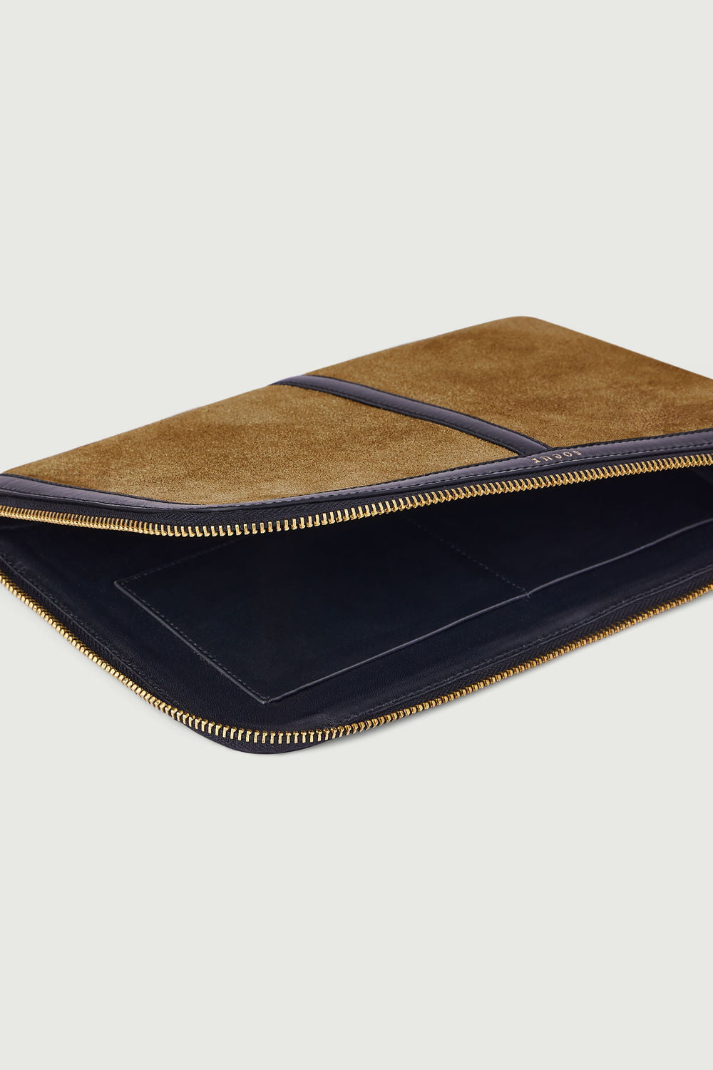 Pochette Doces - Bronze/Noir - Cuir - Femme vue 6