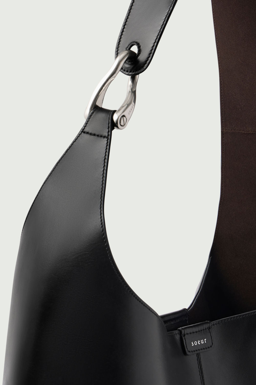 Sac Cosima - Noir - Cuir - Femme vue 5