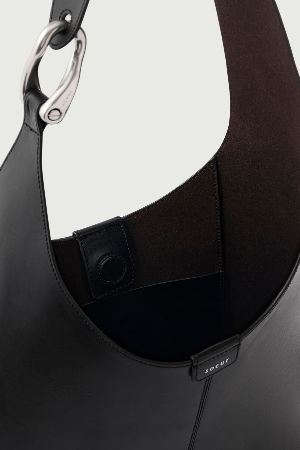 Sac Cosima Mini - Noir - Cuir - Femme vue 6