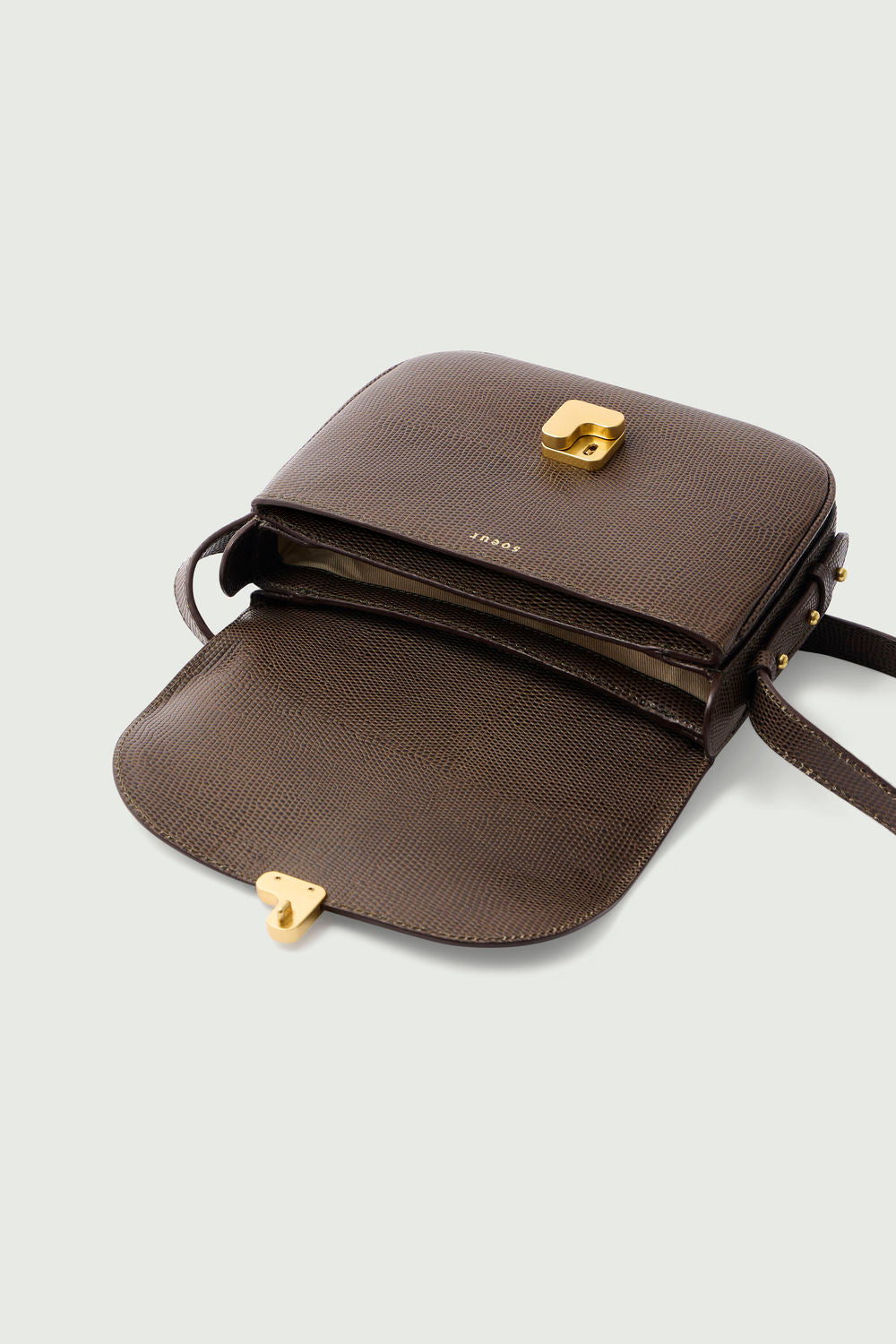 Sac Bellissima Mini Vert Olive Cuir Femme