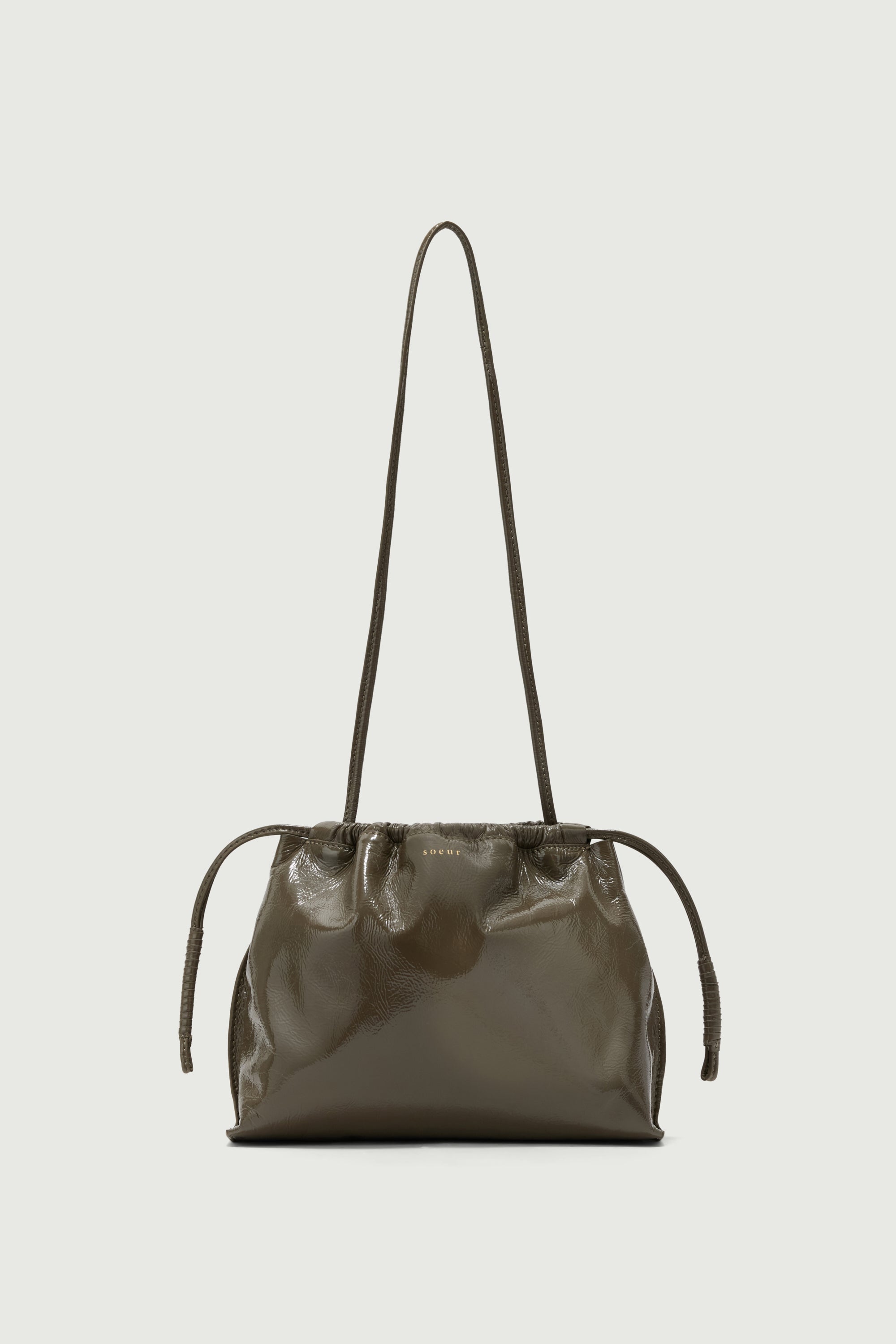 SAC SUZETTE Khaki VERNIS