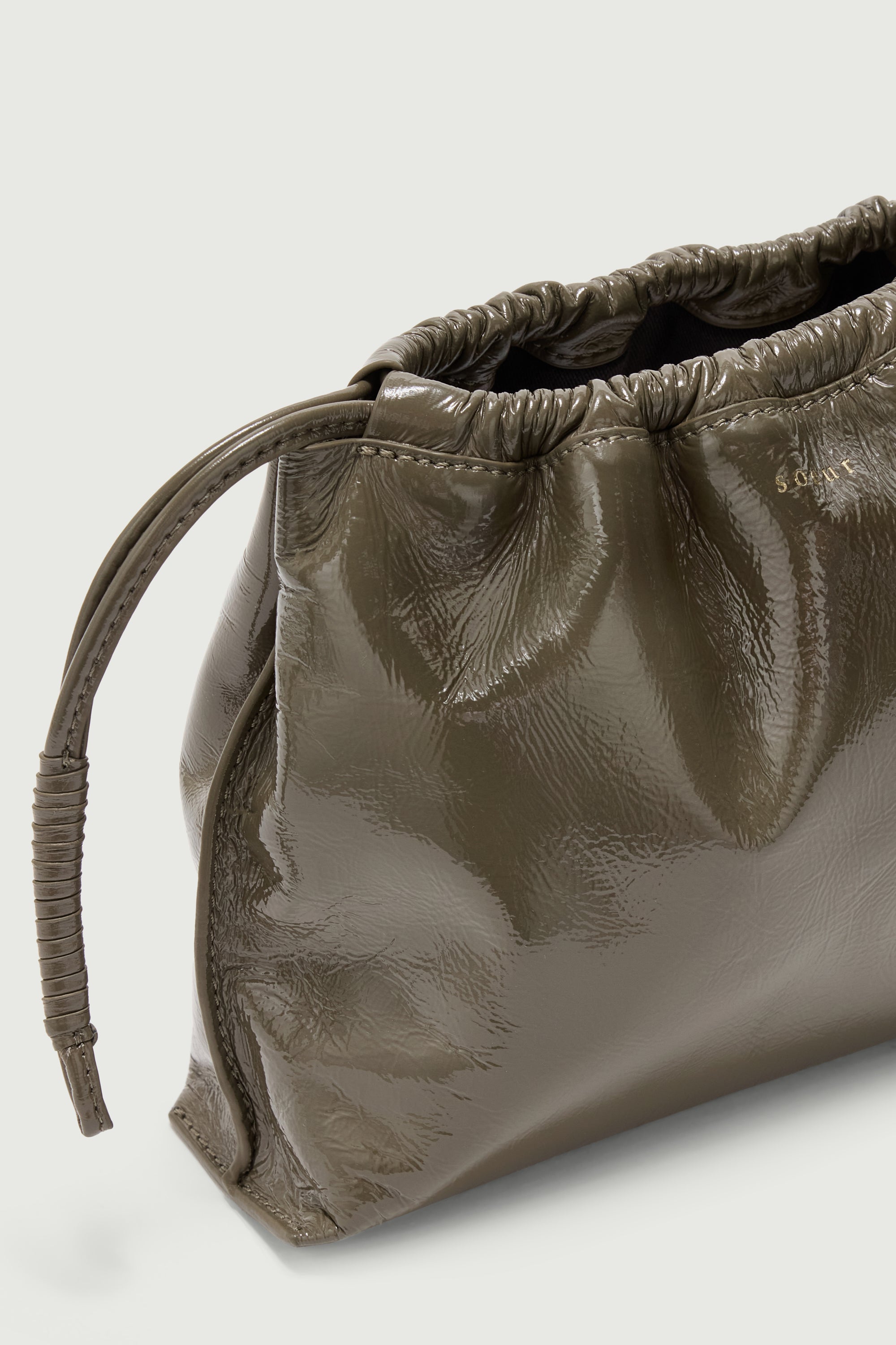 SAC SUZETTE Khaki VERNIS