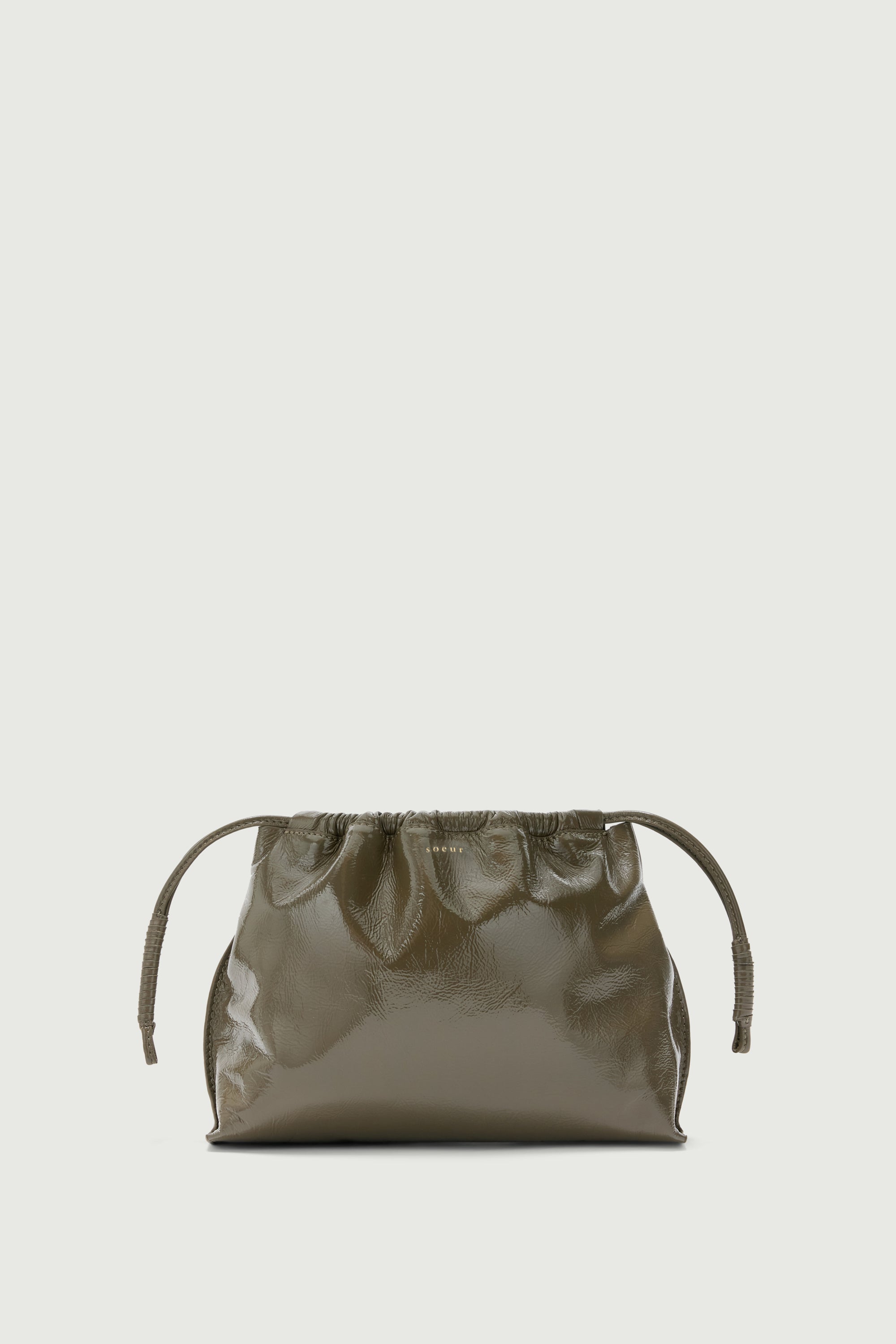 SAC SUZETTE Khaki VERNIS