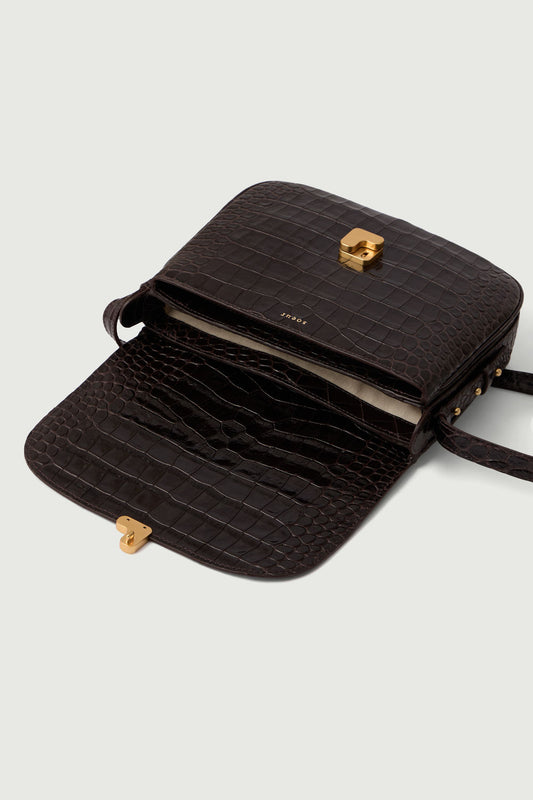Sac Bellissima Maxi - Marron Foncé - Cuir - Femme