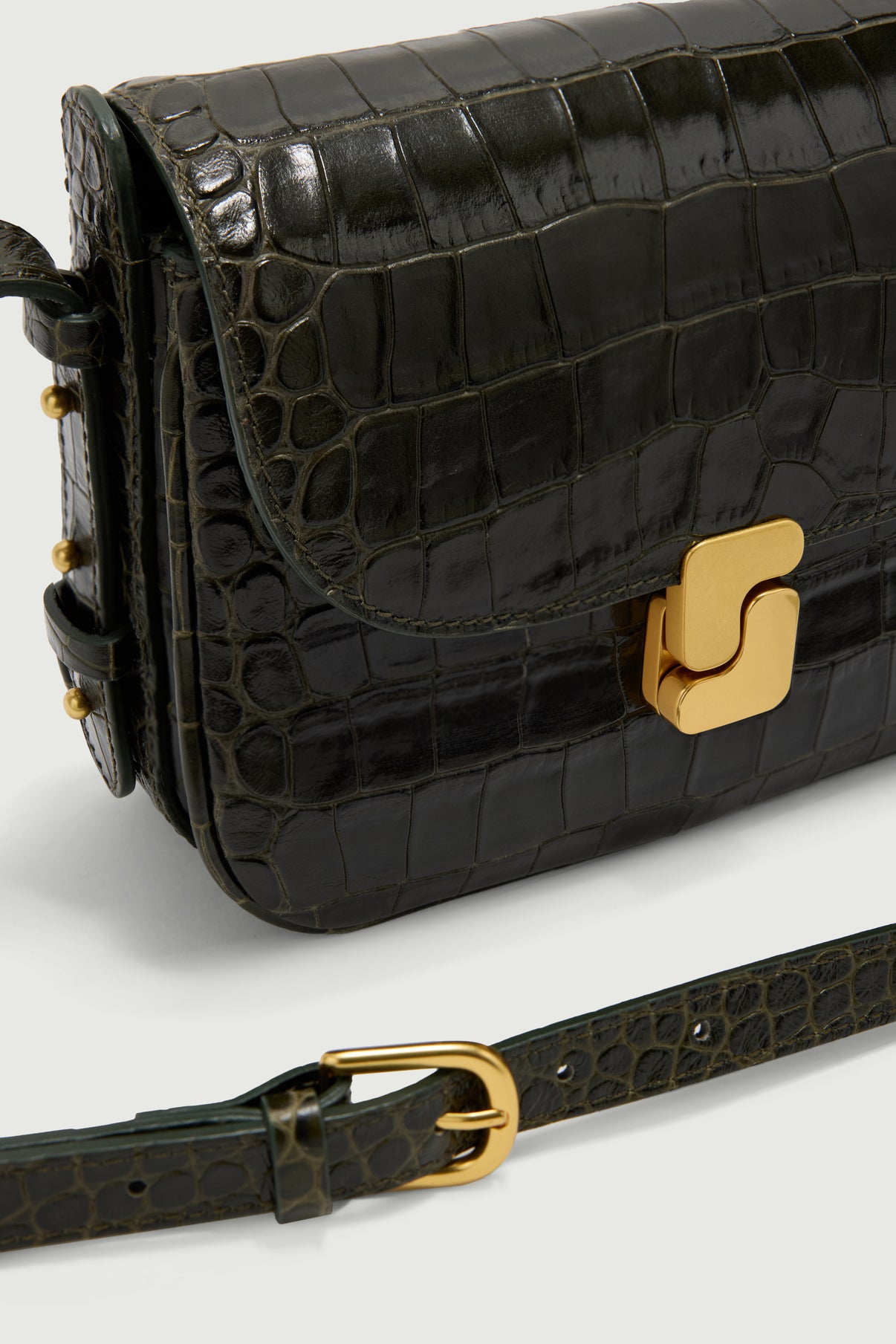 Sac Bellissima Mini - Vert Olive - Cuir - Femme vue 3