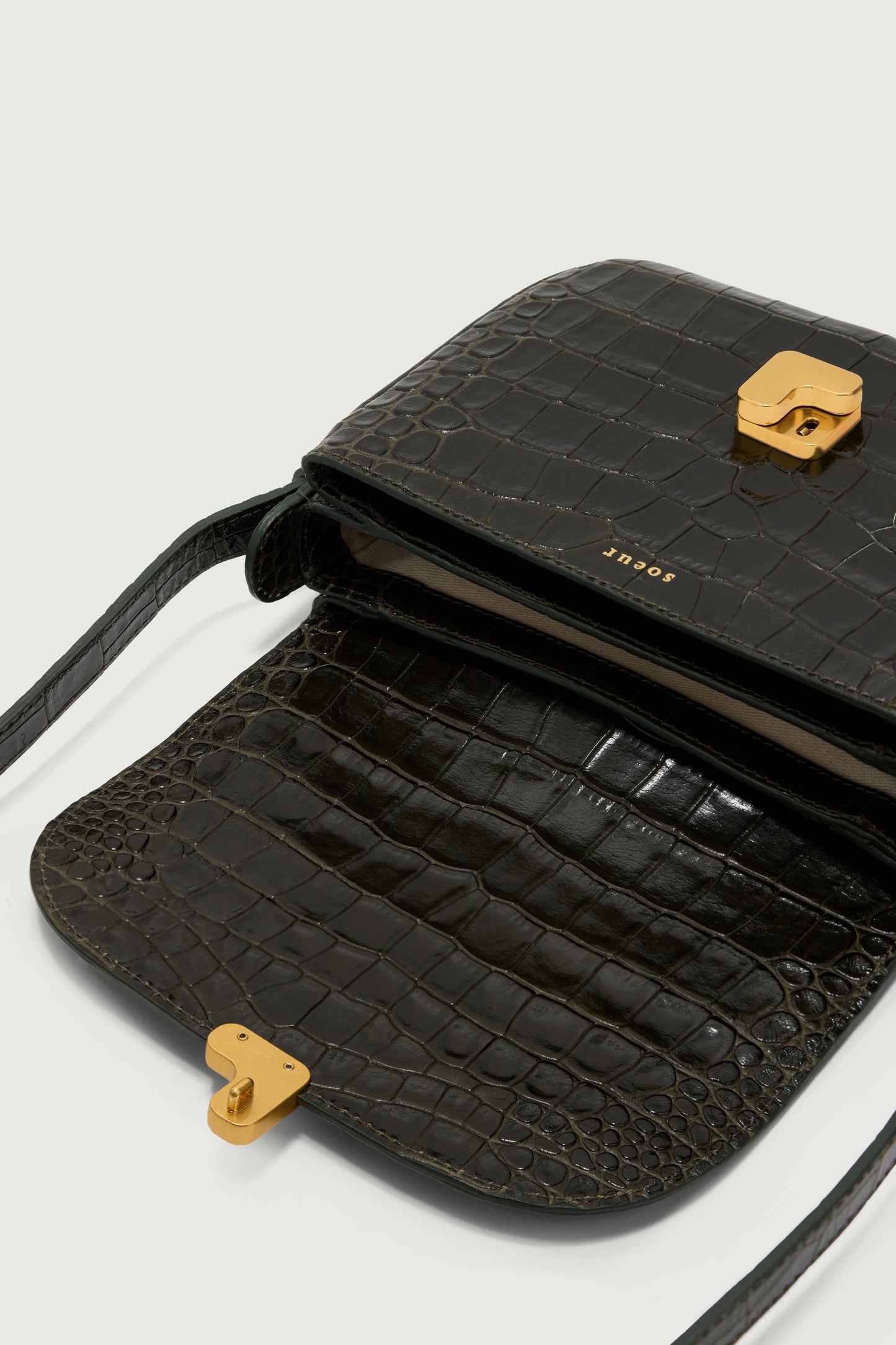 Sac Bellissima Mini - Vert Olive - Cuir - Femme