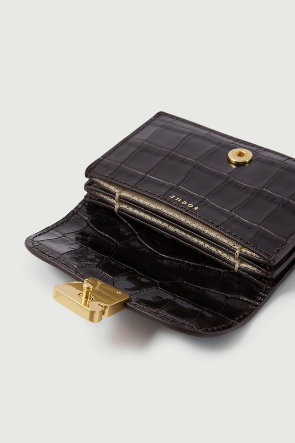 Card Holder AUBE Dark Brown