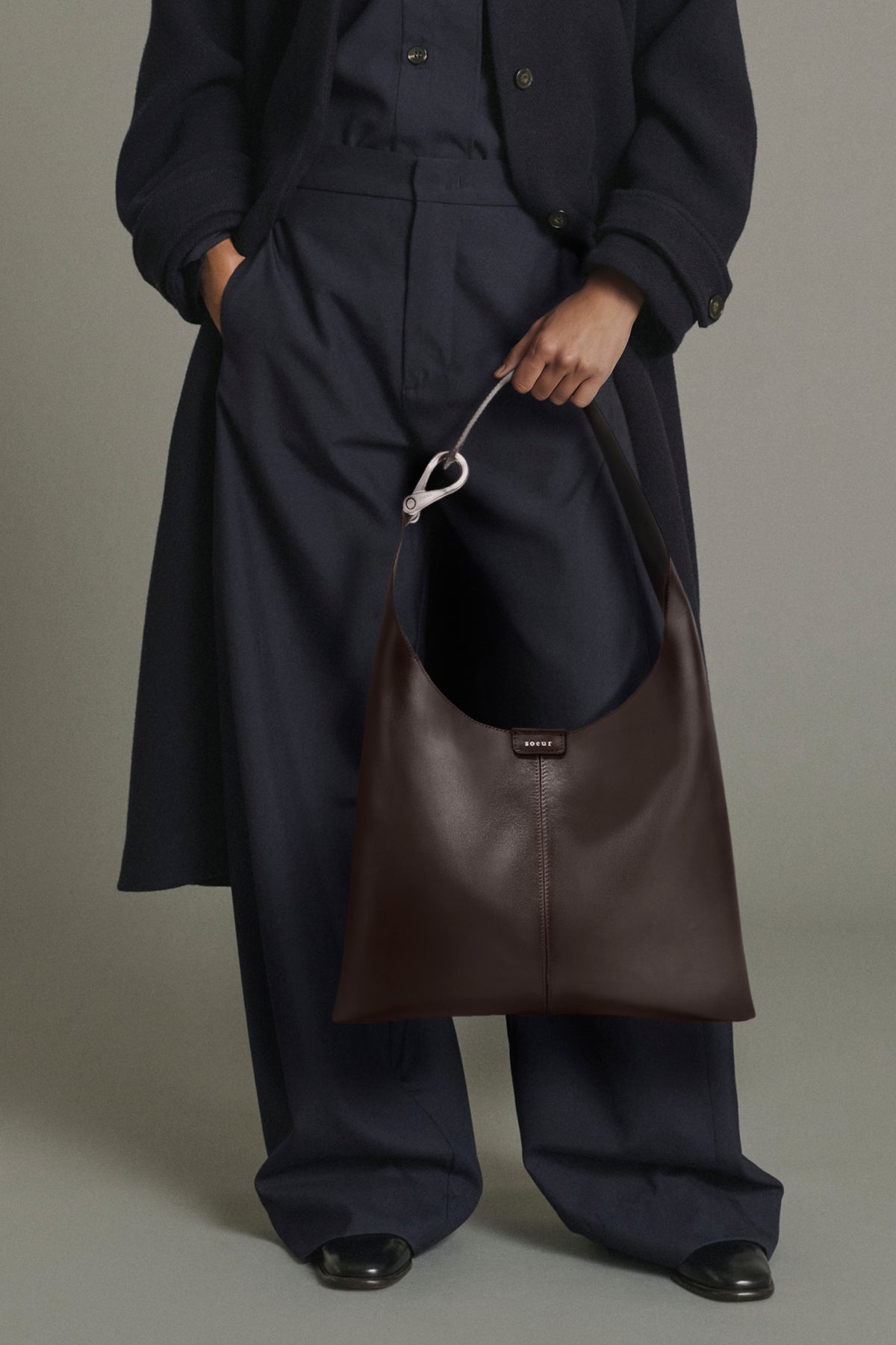 Sac Cosima Mini - Marron Cuir Lisse Épaule - Soeur vue 2