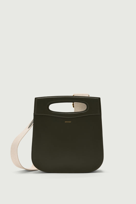 Sac Cheri - Vert Militaire - Cuir - Femme