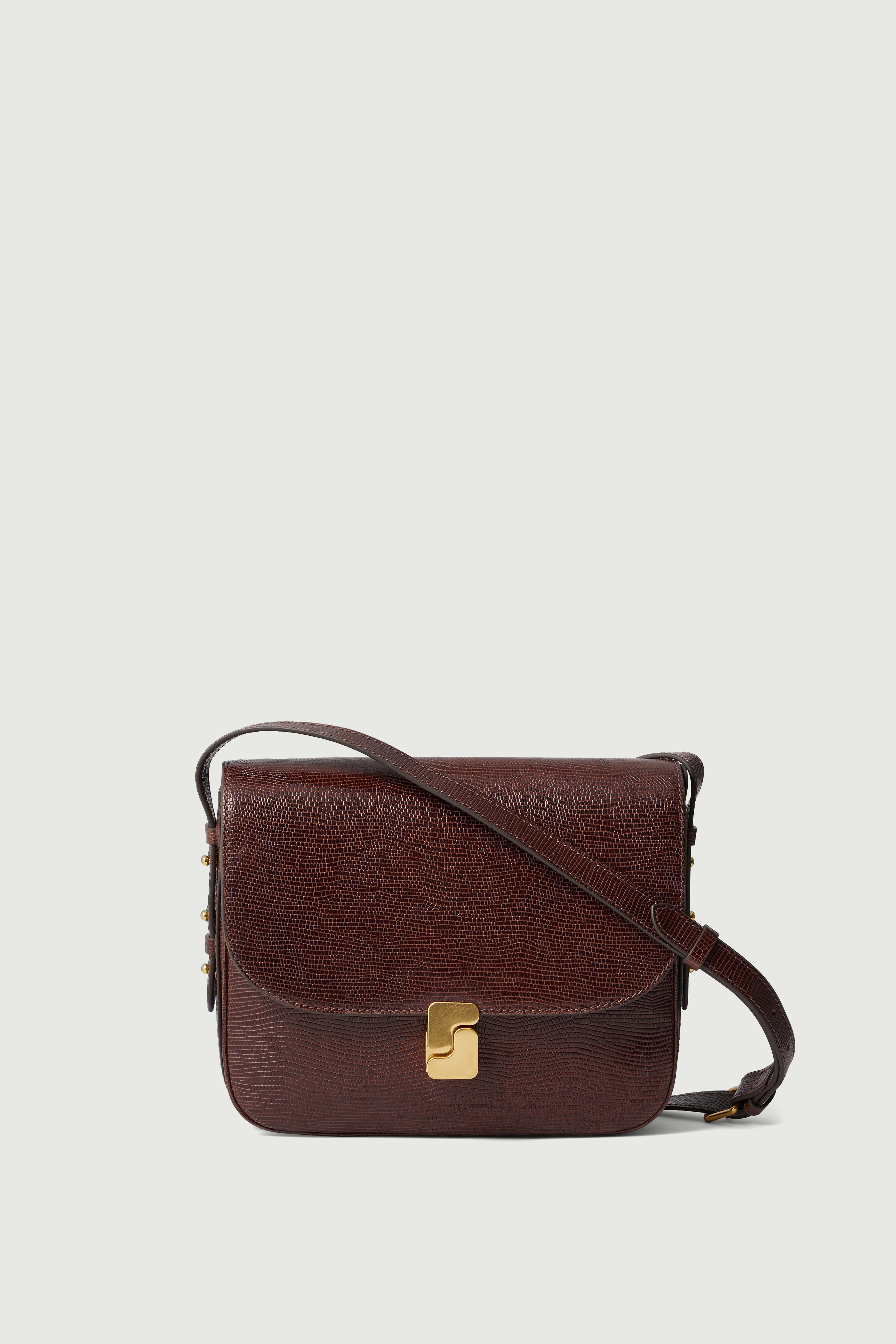 SAC BELLISSIMA MAXI Schokolade Eidechsenprägung