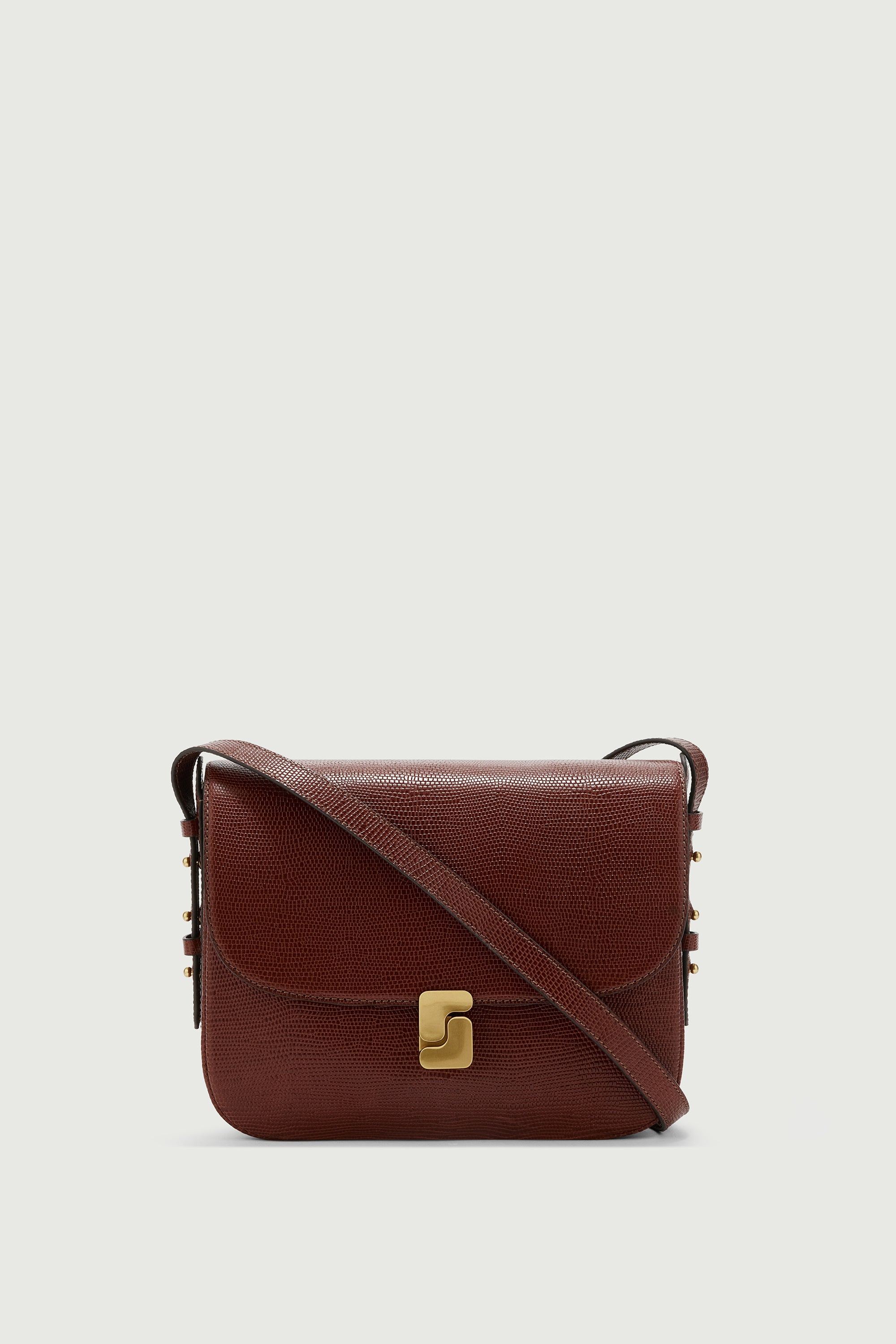 SAC BELLISSIMA MAXI Cognac Eidechsenprägung