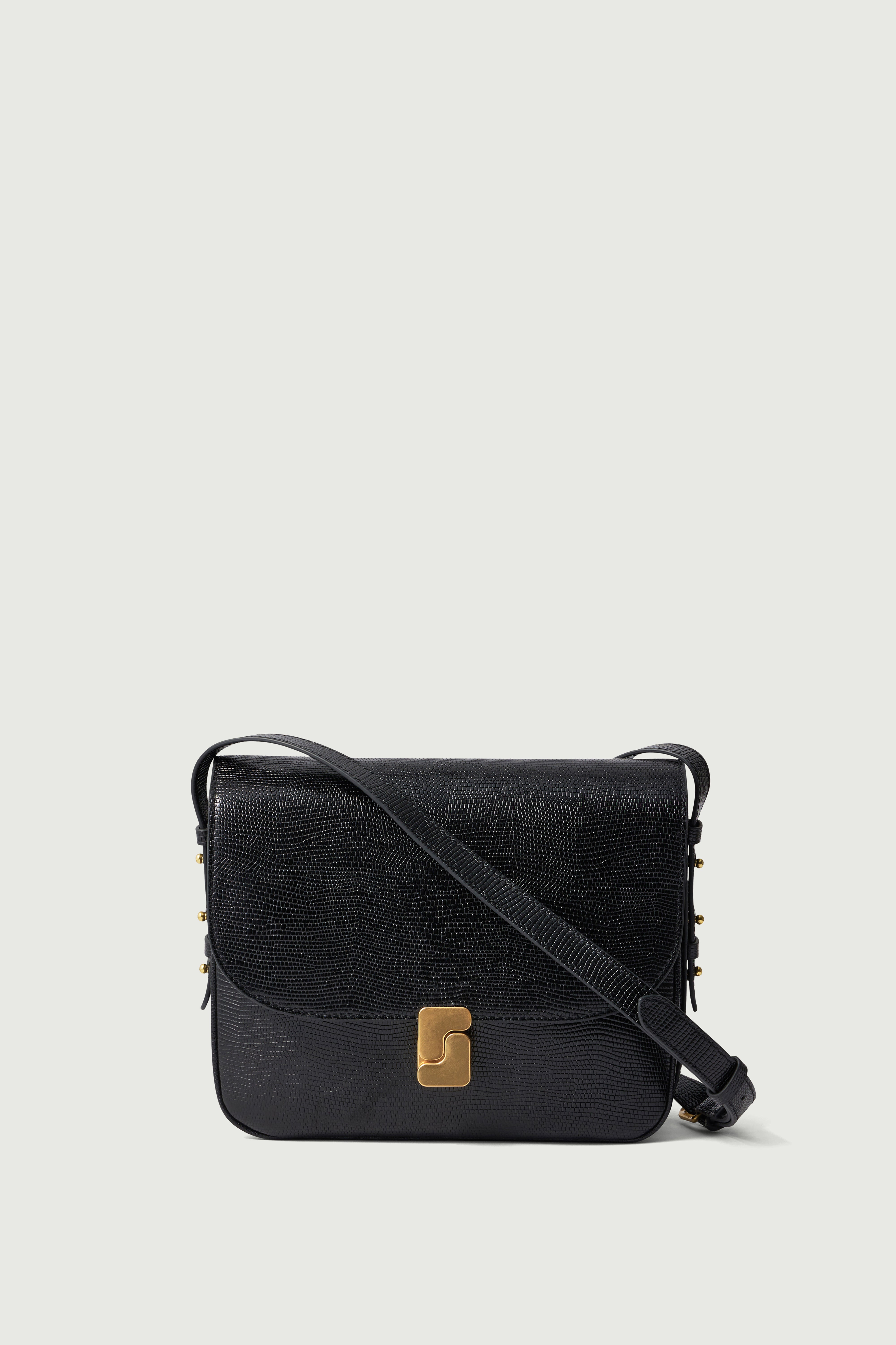 SAC BELLISSIMA MAXI Schwarz Eidechsenprägung