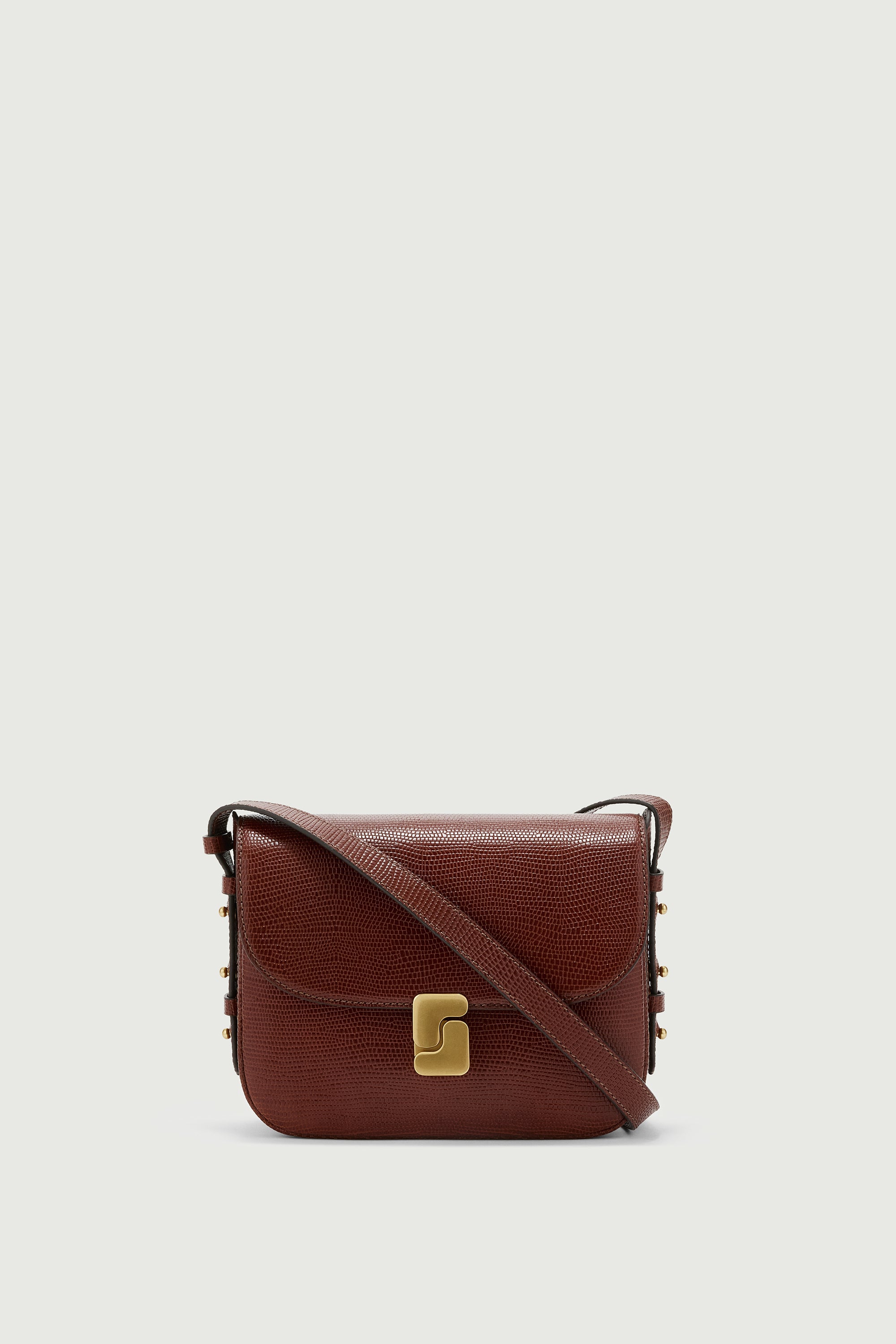 SAC BELLISSIMA MINI Cognac Lizard-Effect