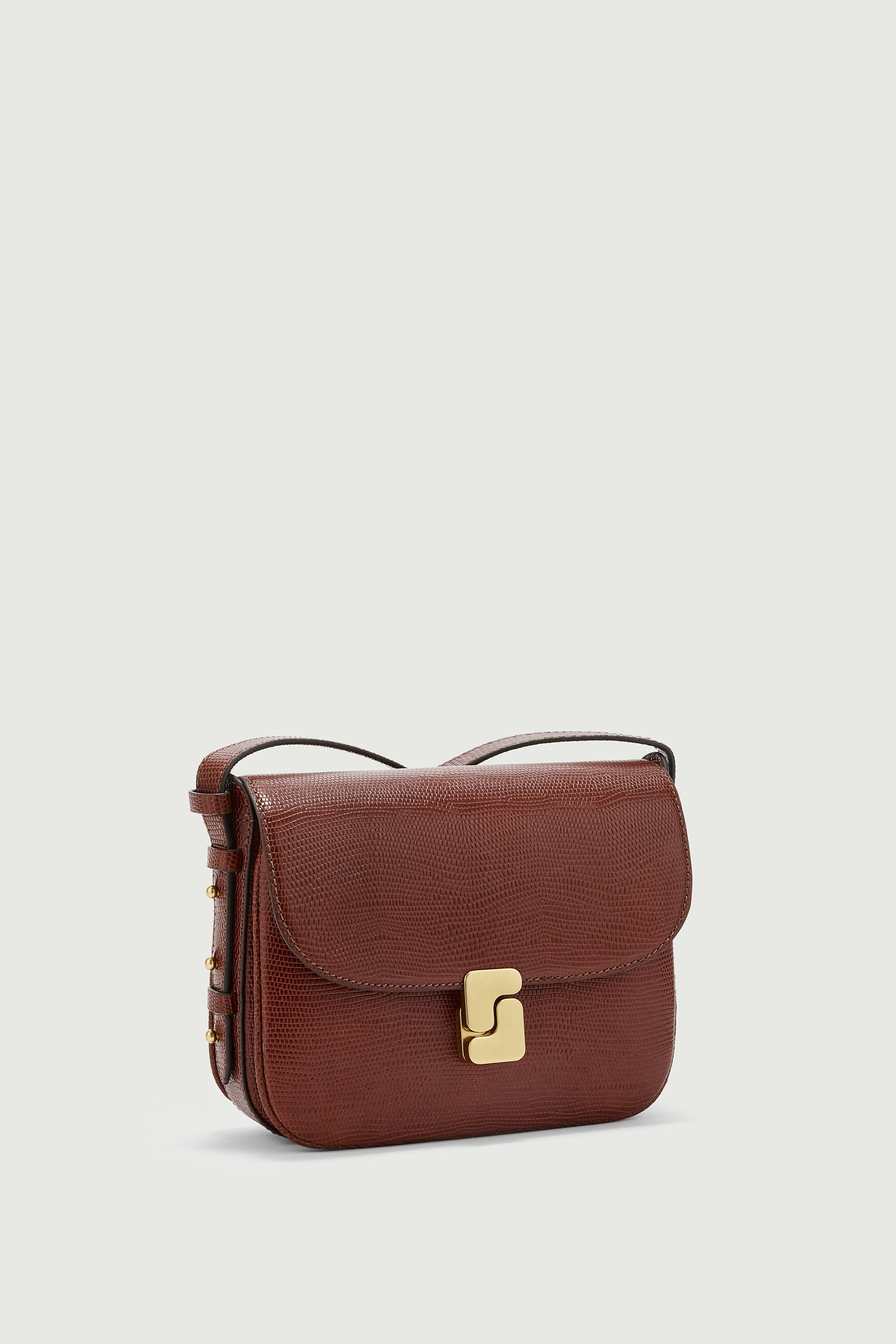 SAC BELLISSIMA MINI Cognac Lizard-Effect