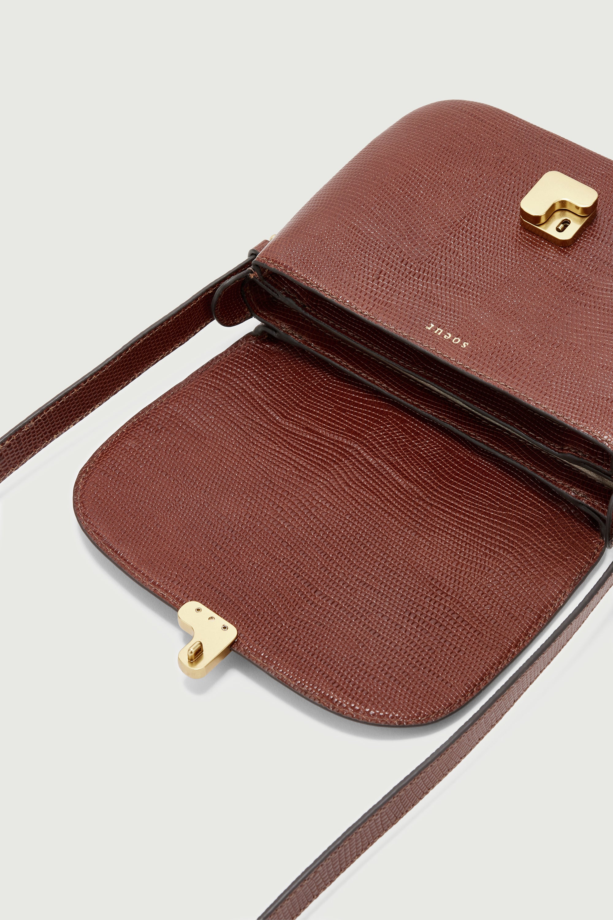 SAC BELLISSIMA MINI Cognac Lizard-Effect