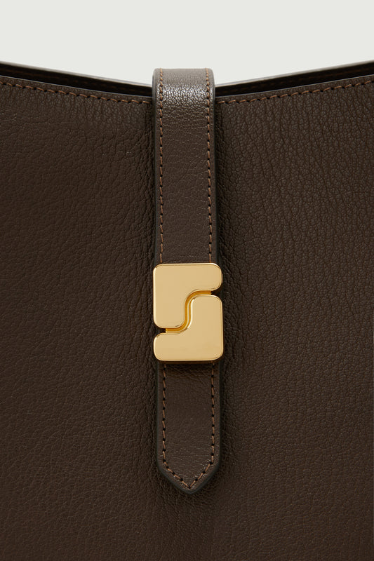 Sac Bello - Kaki Foncé - Cuir - Femme